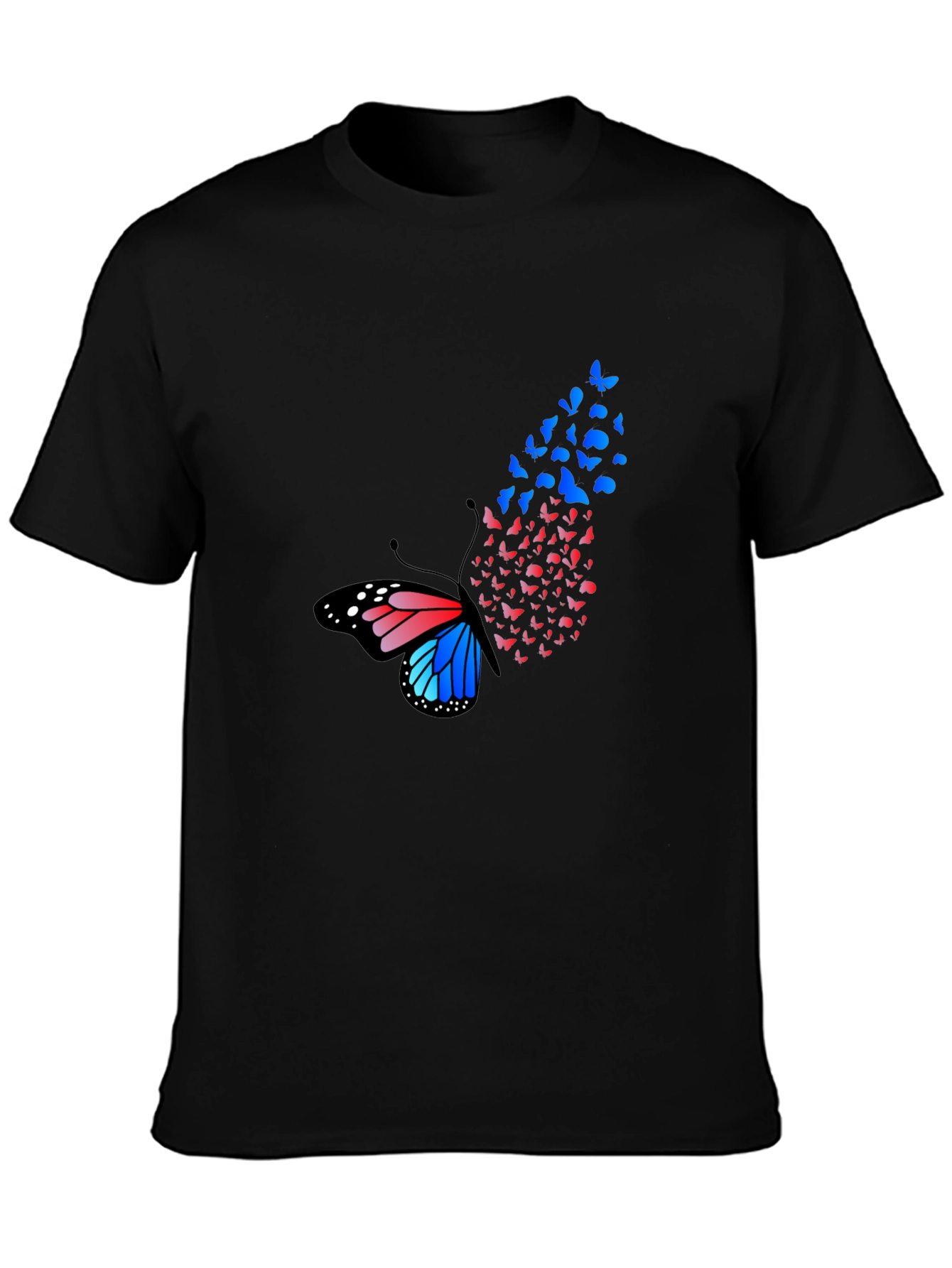 Butterfly Effect Graphic Tee - Fashionable Mens T-Shirt