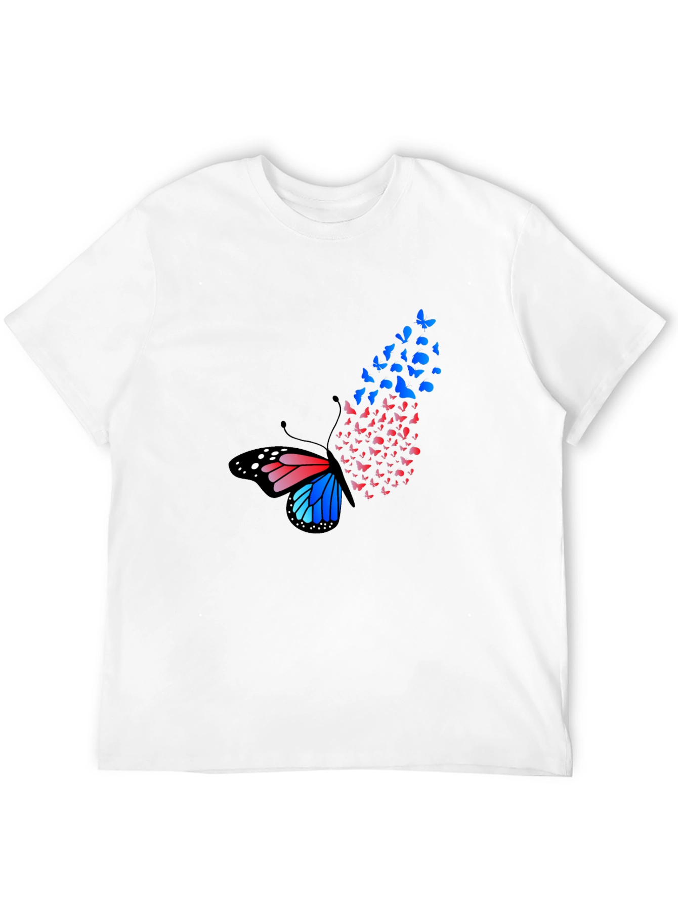 Butterfly Effect Graphic Tee - Fashionable Mens T-Shirt