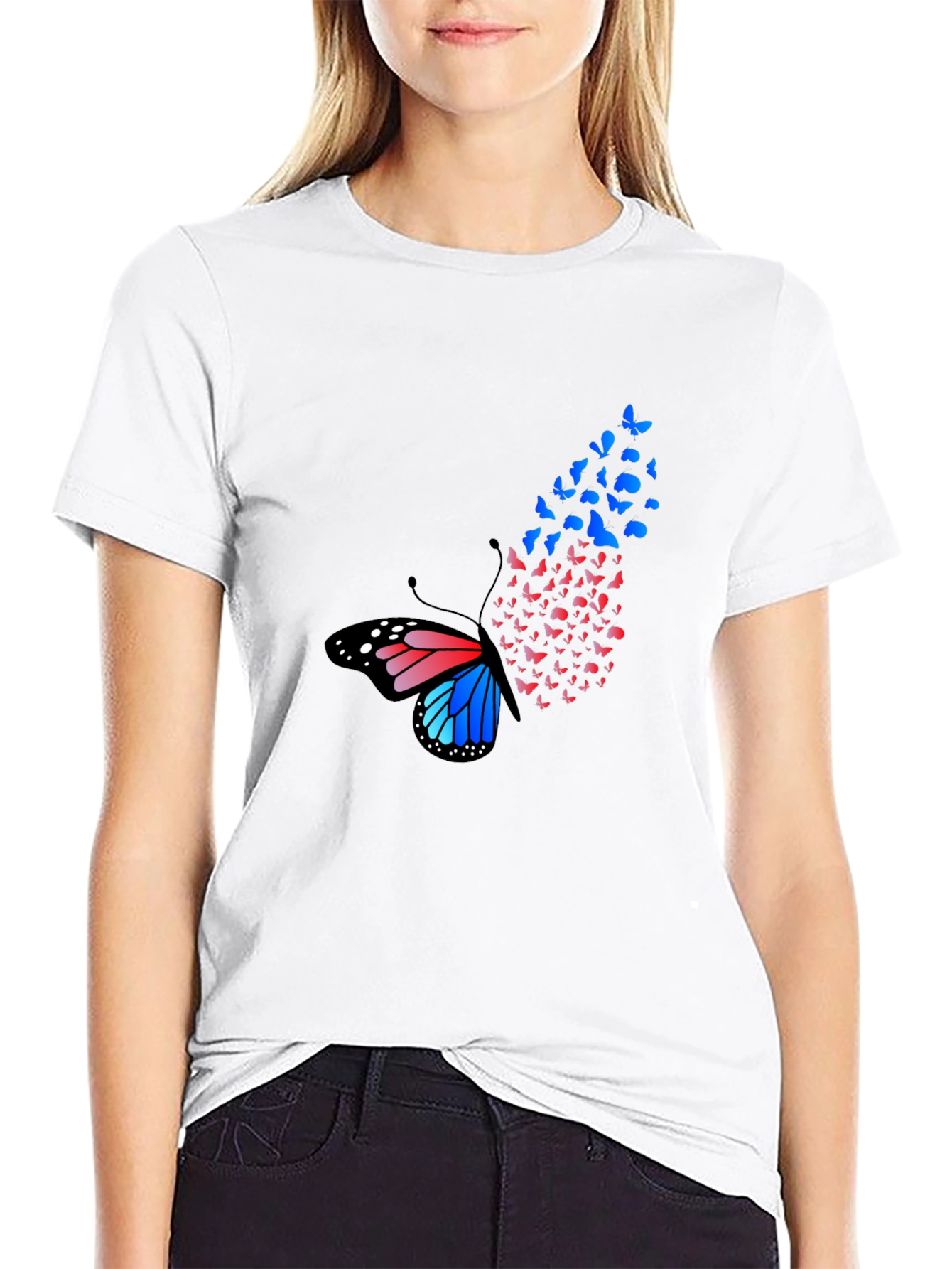 Butterfly Effect Graphic Tee - Fashionable Mens T-Shirt