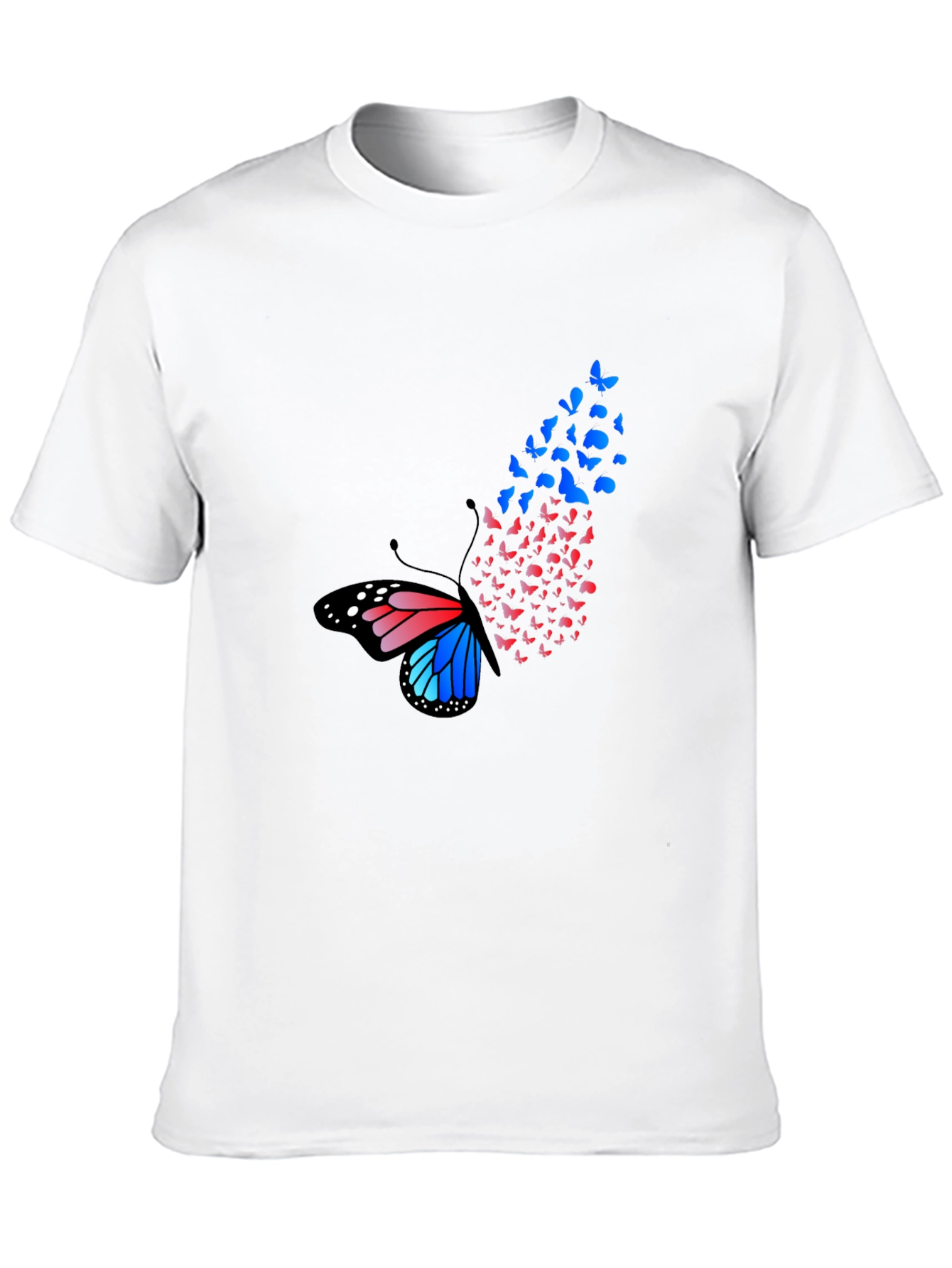 Butterfly Effect Graphic Tee - Fashionable Mens T-Shirt