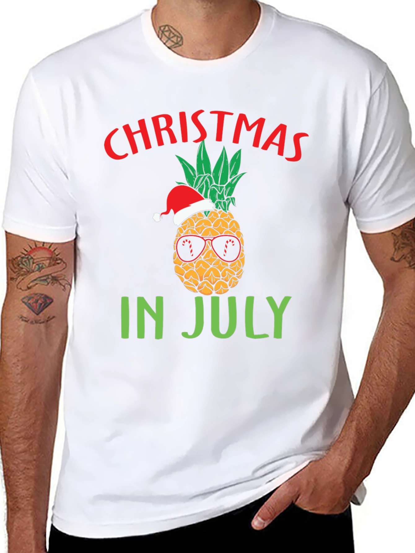 Christmas in July Pineapple T-Shirt
