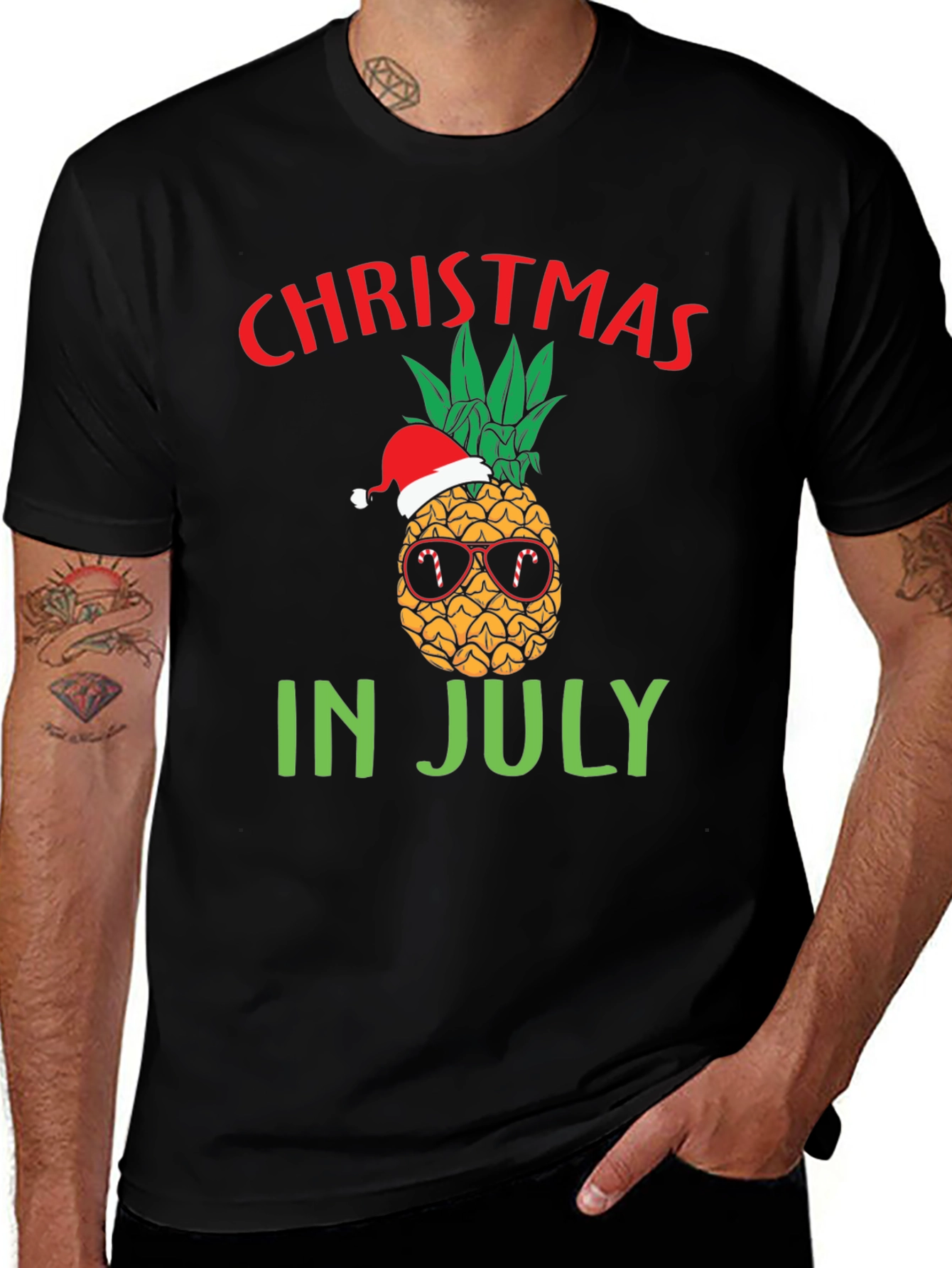 Christmas in July Pineapple T-Shirt