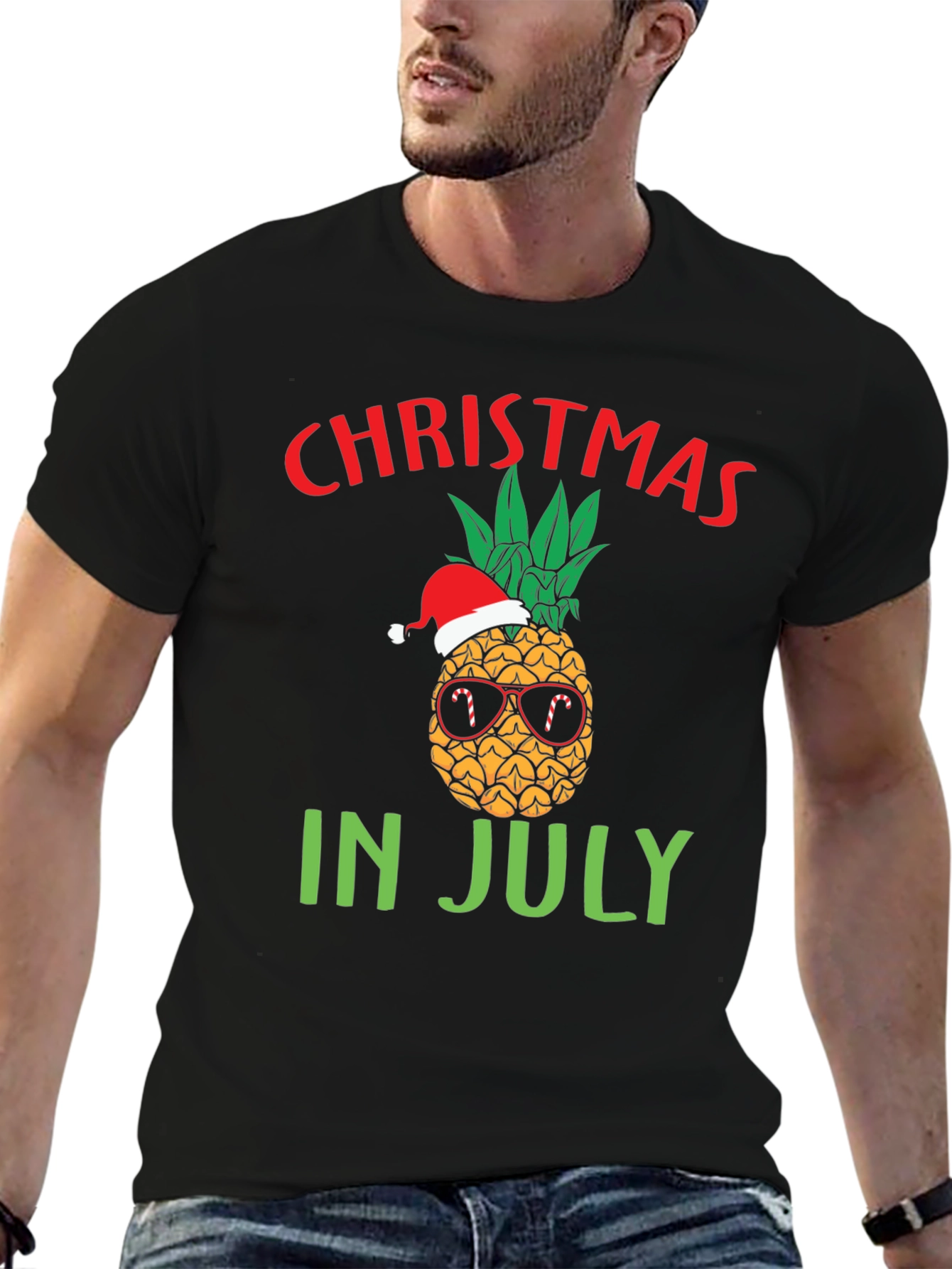 Christmas in July Pineapple T-Shirt