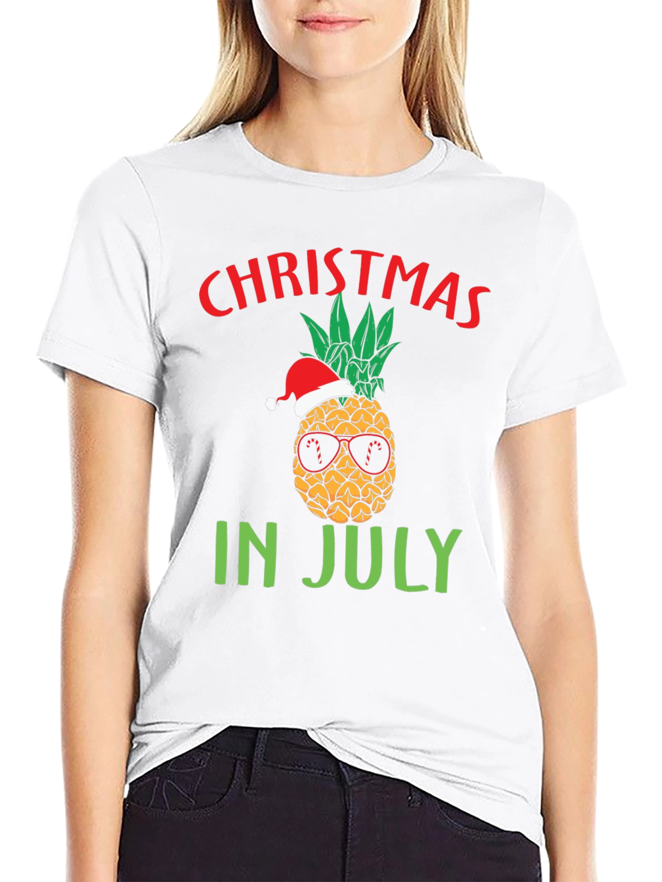 Christmas in July Pineapple T-Shirt
