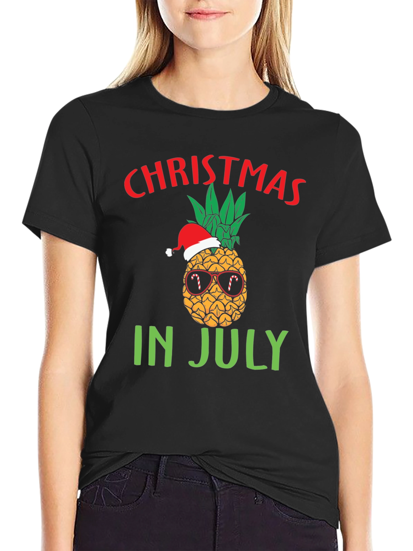 Christmas in July Pineapple T-Shirt