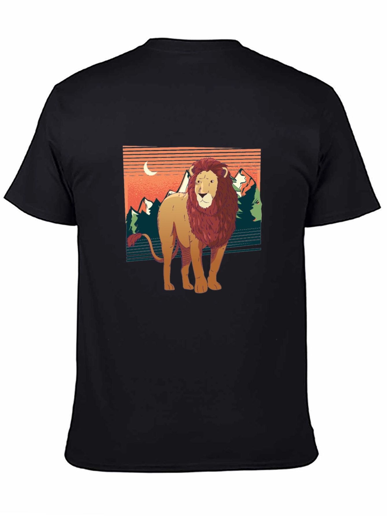 Lion Graphic Tee - Nature Inspired Design