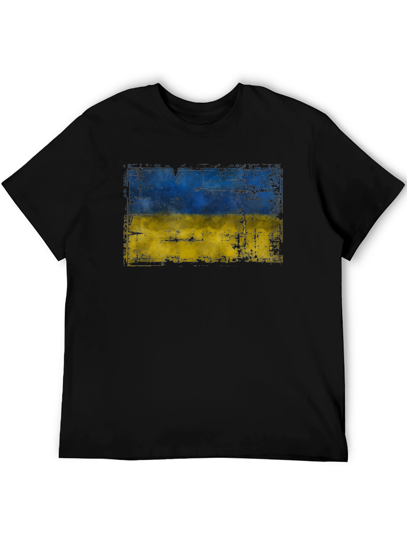 Ukraine Flag T-Shirt - Distressed Design