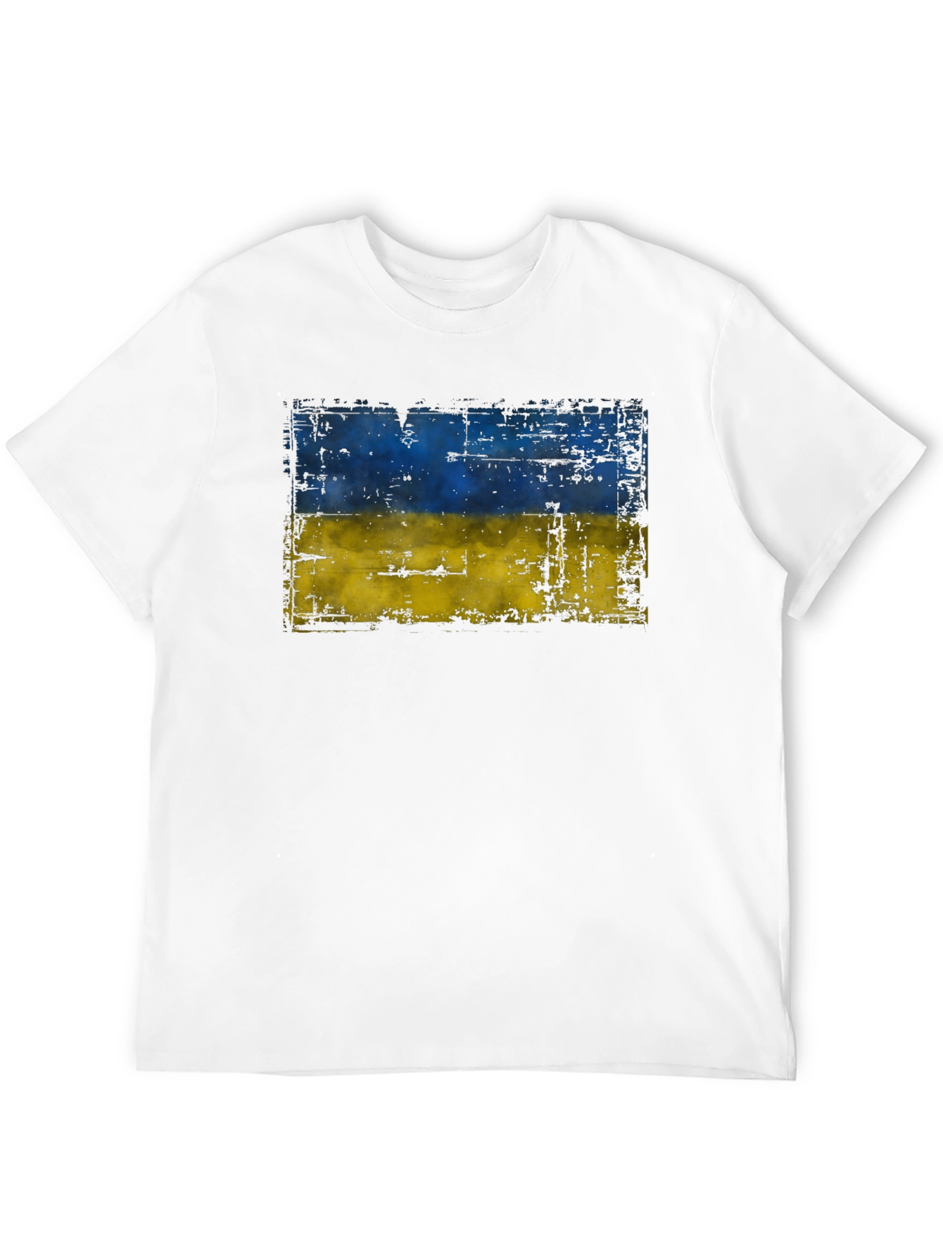 Ukraine Flag T-Shirt - Distressed Design