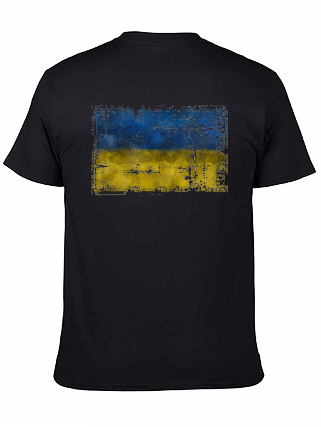 Ukraine Flag T-Shirt - Distressed Design