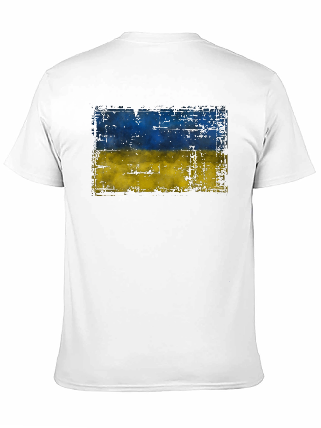 Ukraine Flag T-Shirt - Distressed Design
