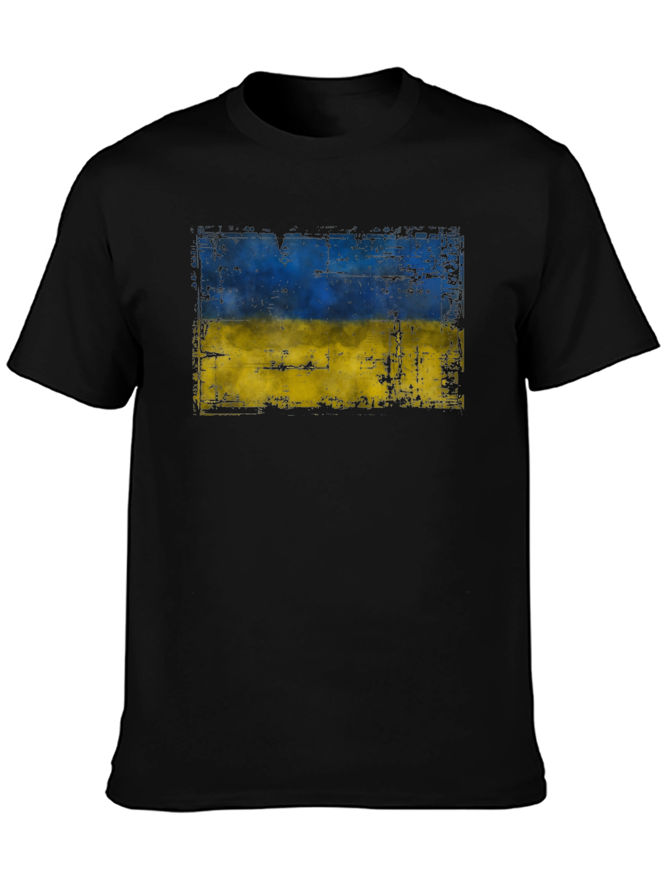 Ukraine Flag T-Shirt - Distressed Design