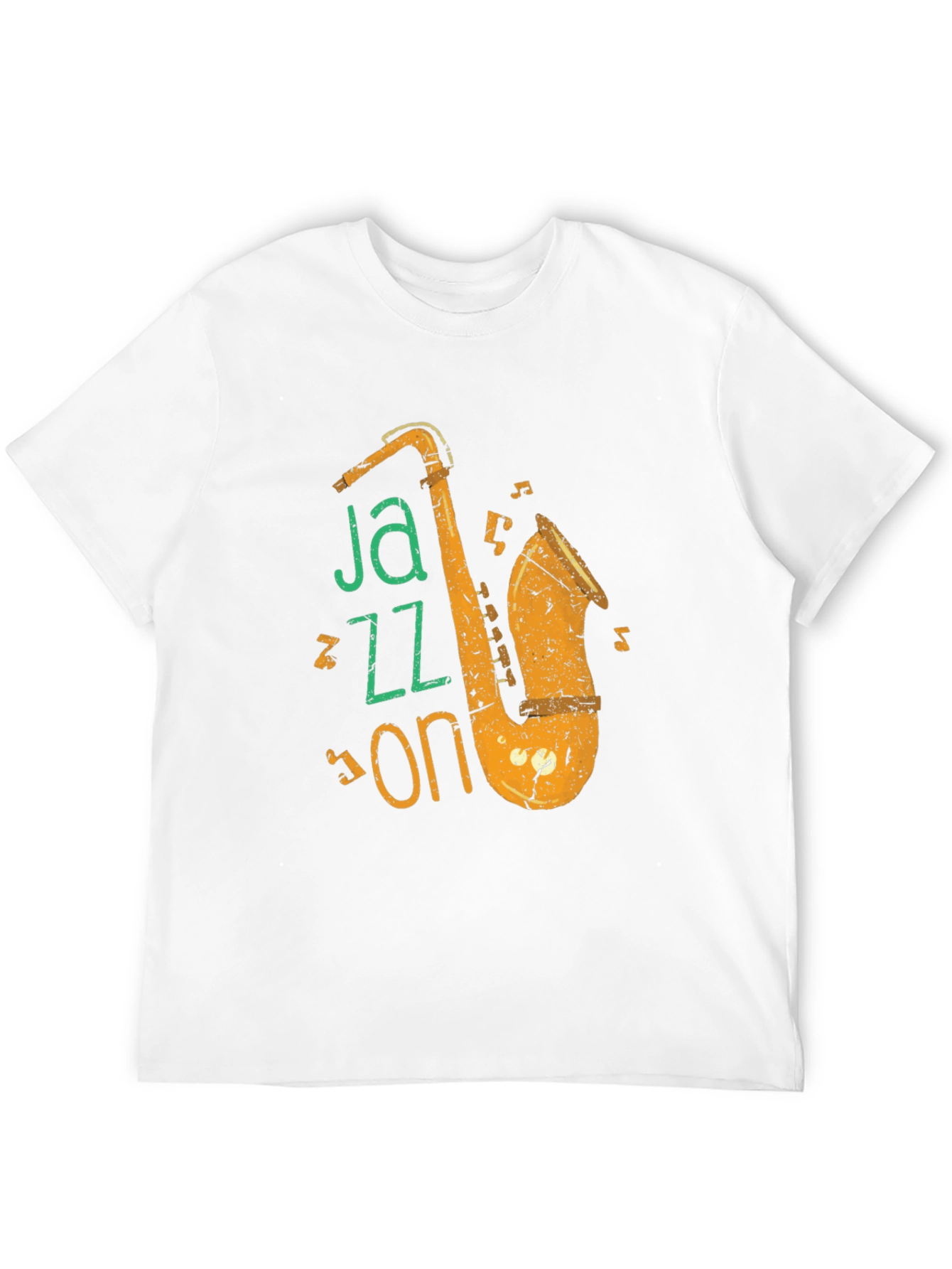 Jazz On Black Graphic Tee - Music Lover Shirt