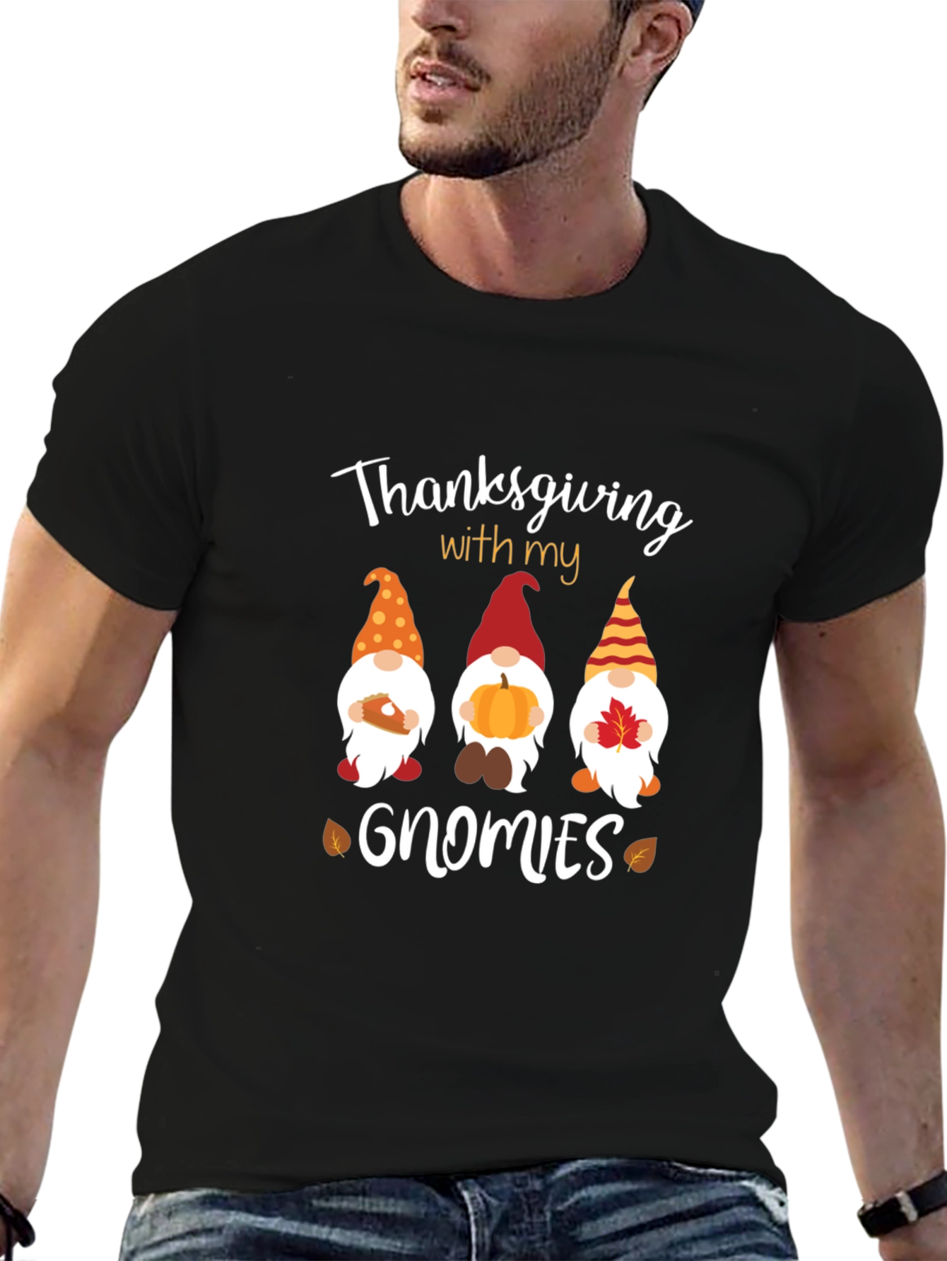 Thanksgiving Gnomies Graphic T-Shirt