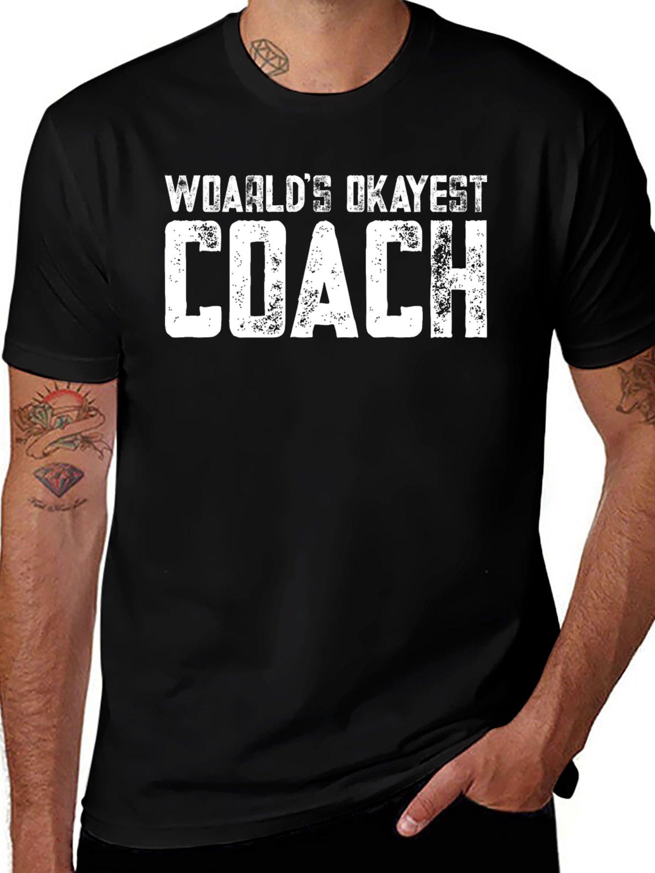 Worlds Okayest Coach Graphic T-Shirt