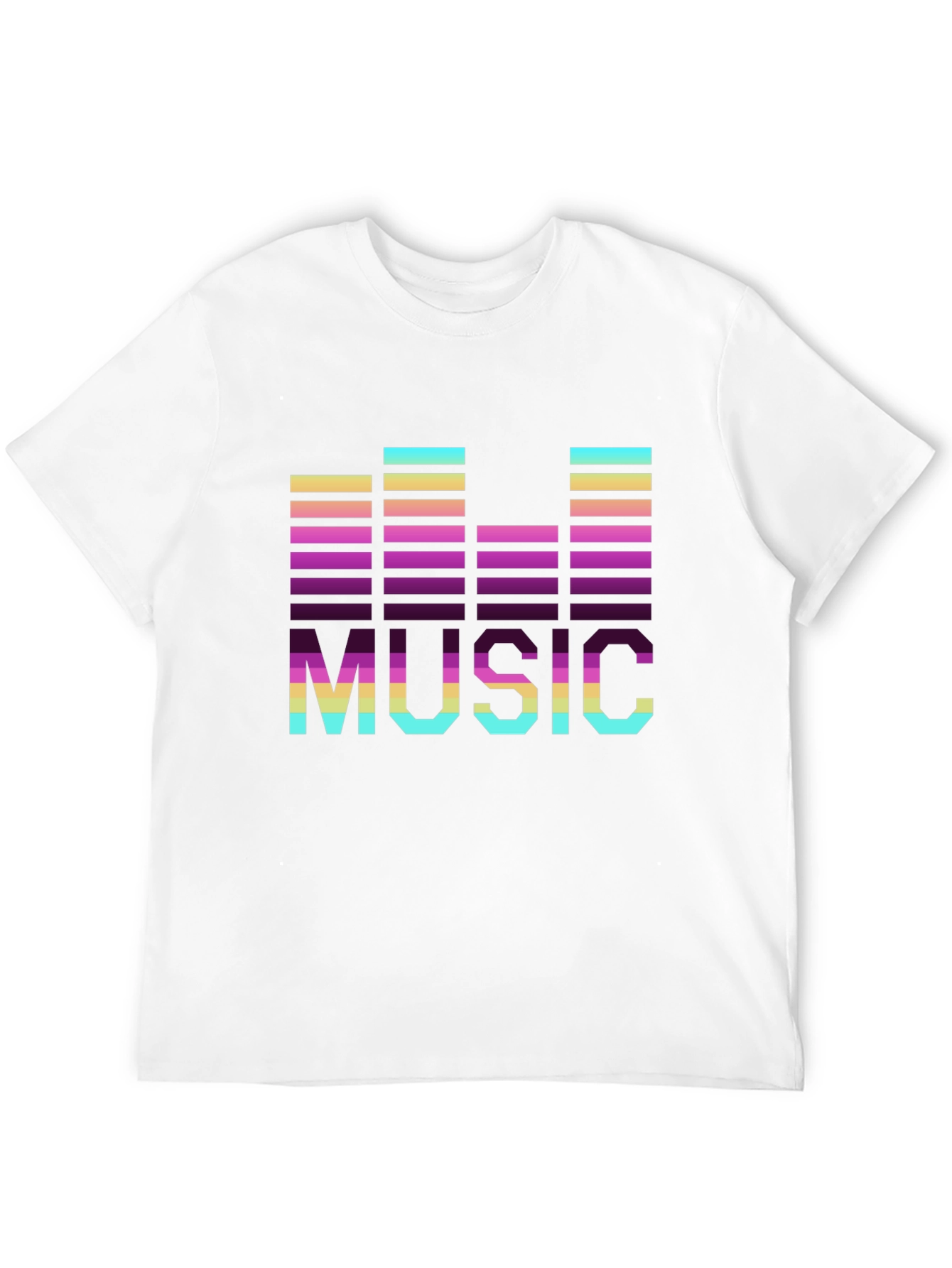 Retro Music Graphic Tee - Black