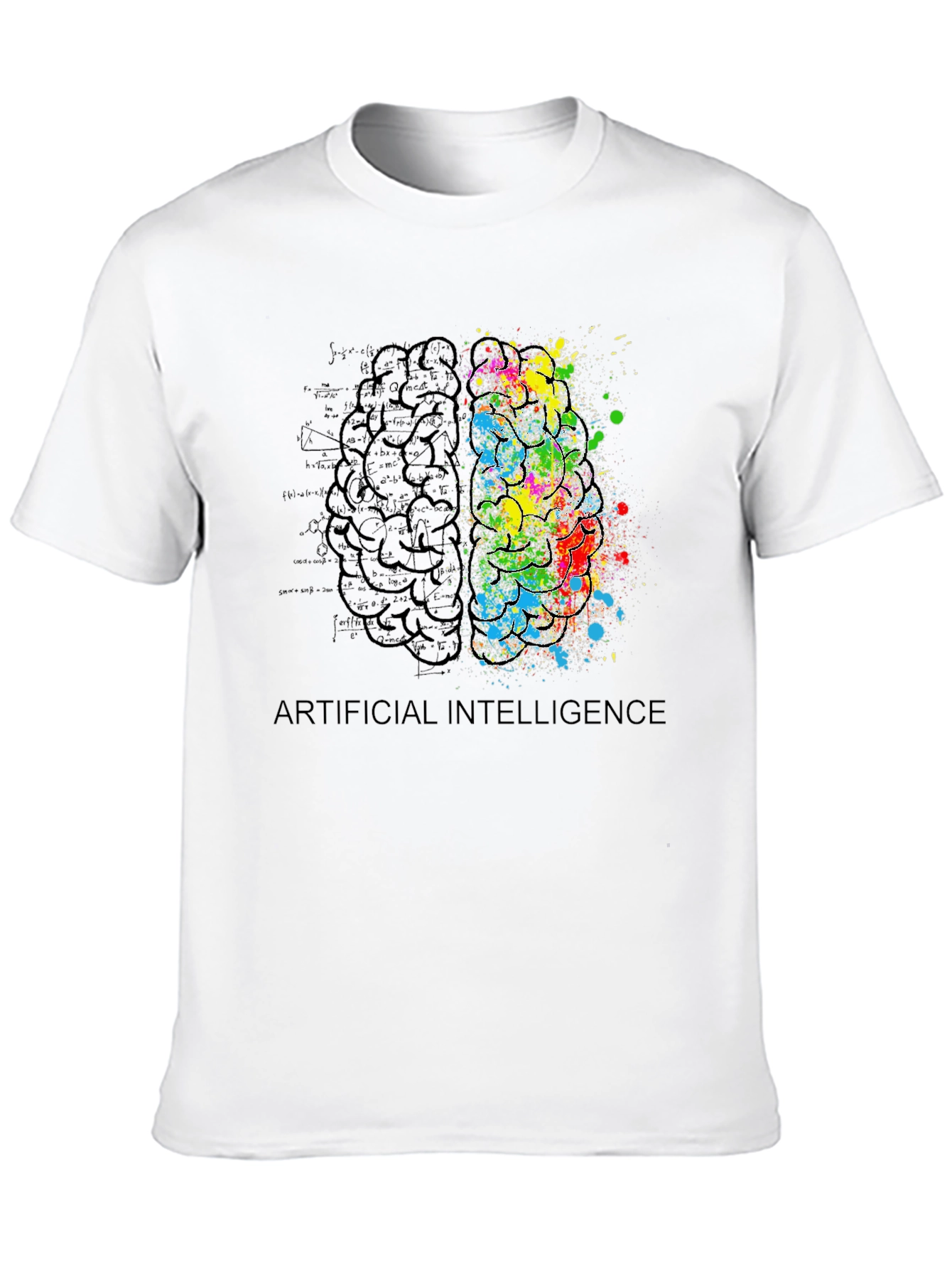 AI Brain T-Shirt: Artistic Intelligence Tee