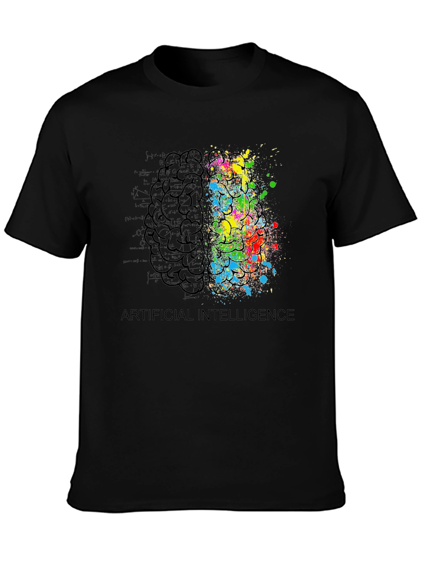 AI Brain T-Shirt: Artistic Intelligence Tee