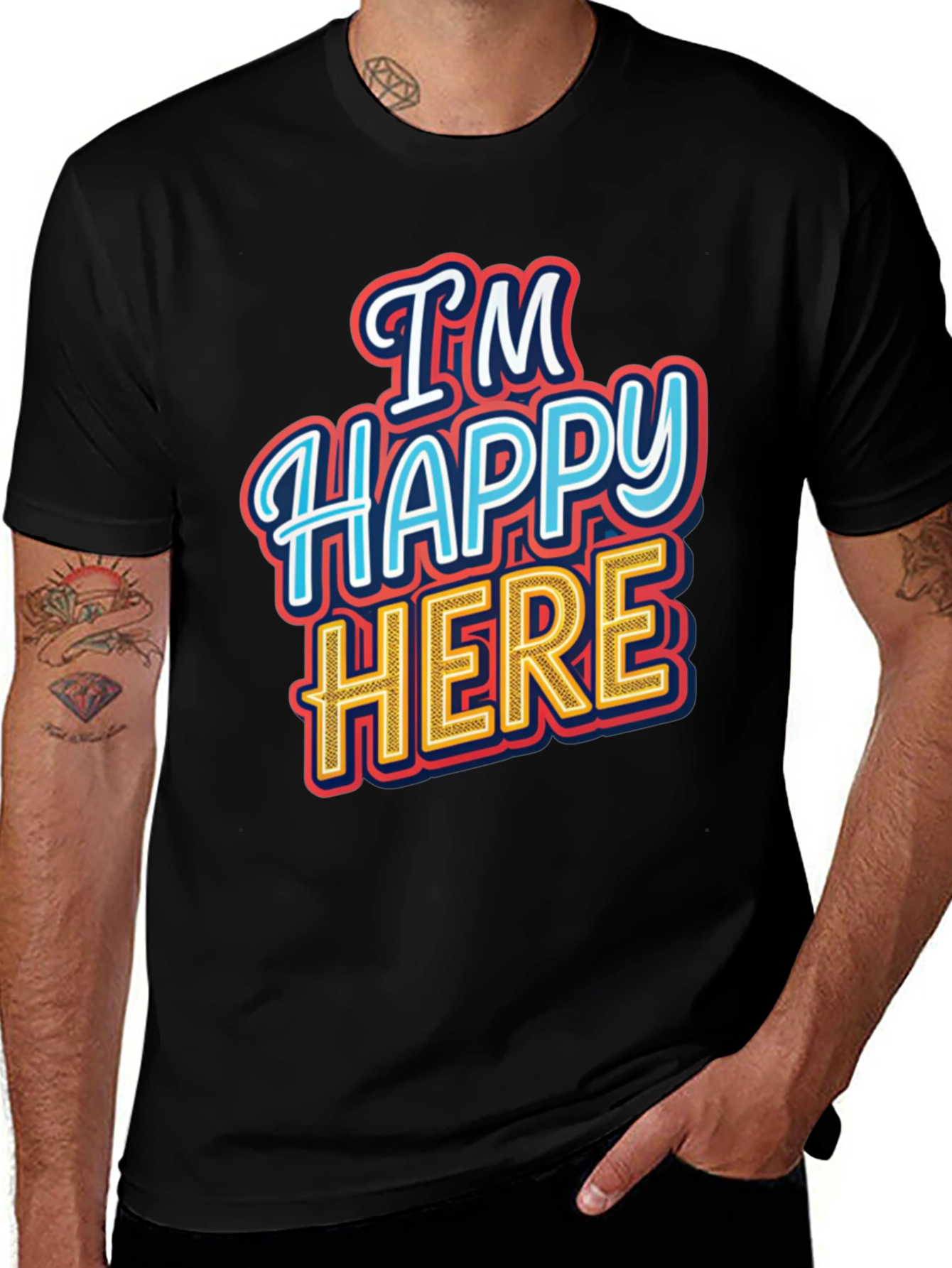 Im Happy Here Graphic T-Shirt