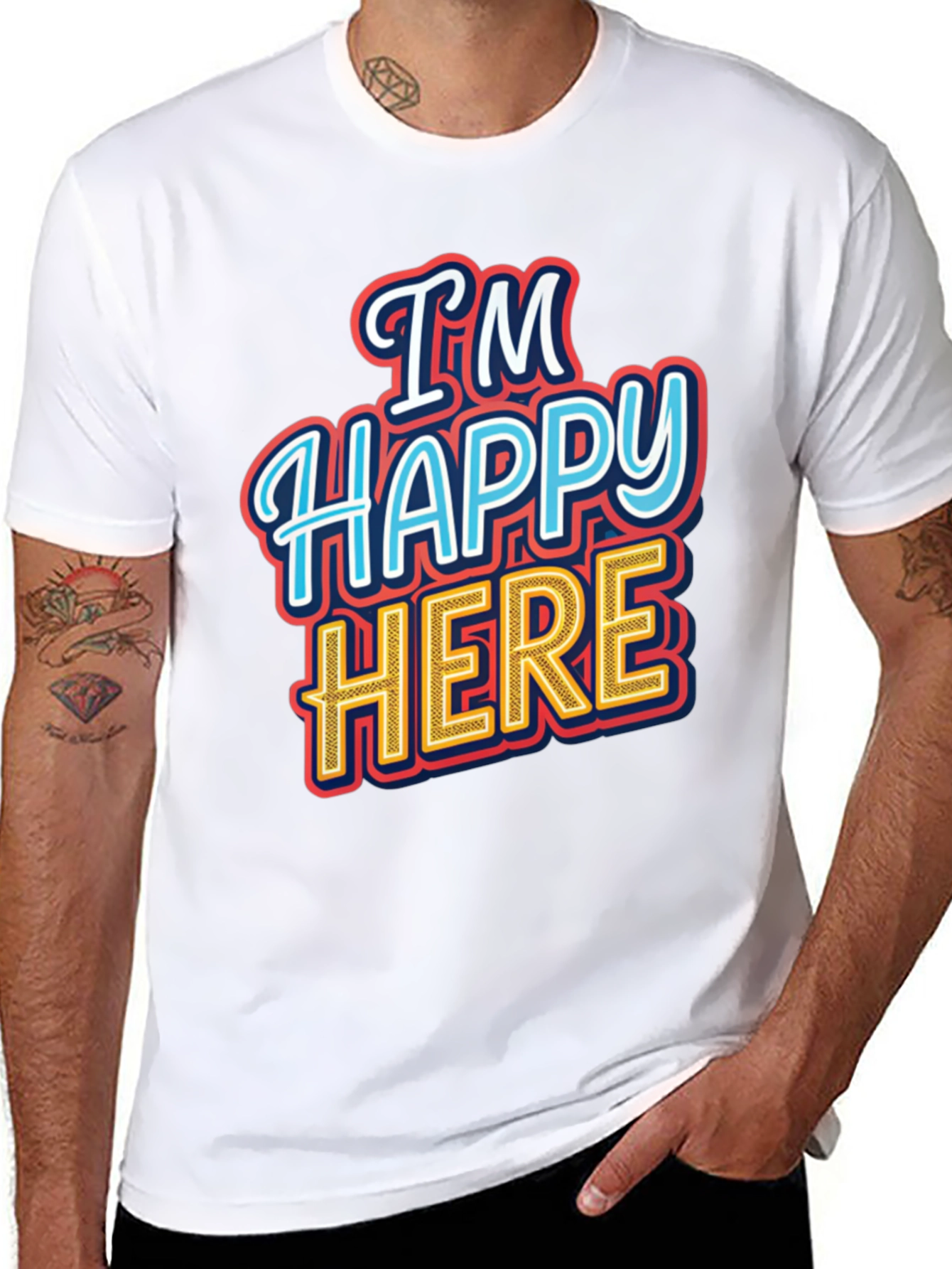 Im Happy Here Graphic T-Shirt