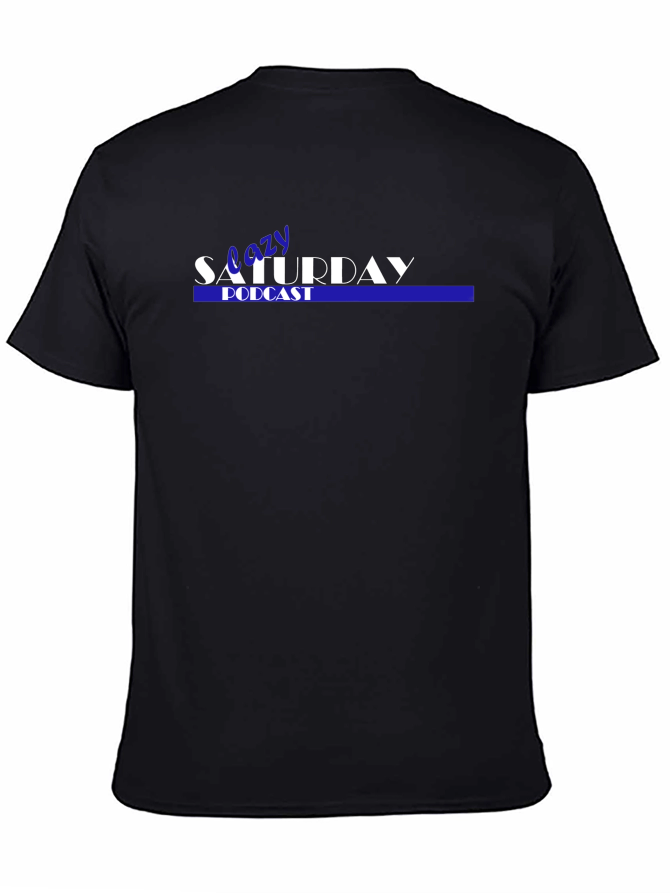 Lazy Saturday Podcast Black T-Shirt