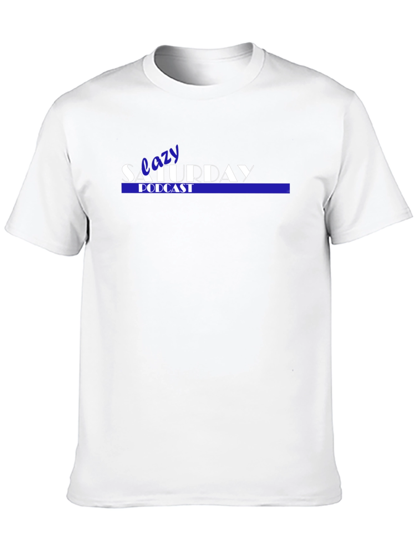 Lazy Saturday Podcast Black T-Shirt