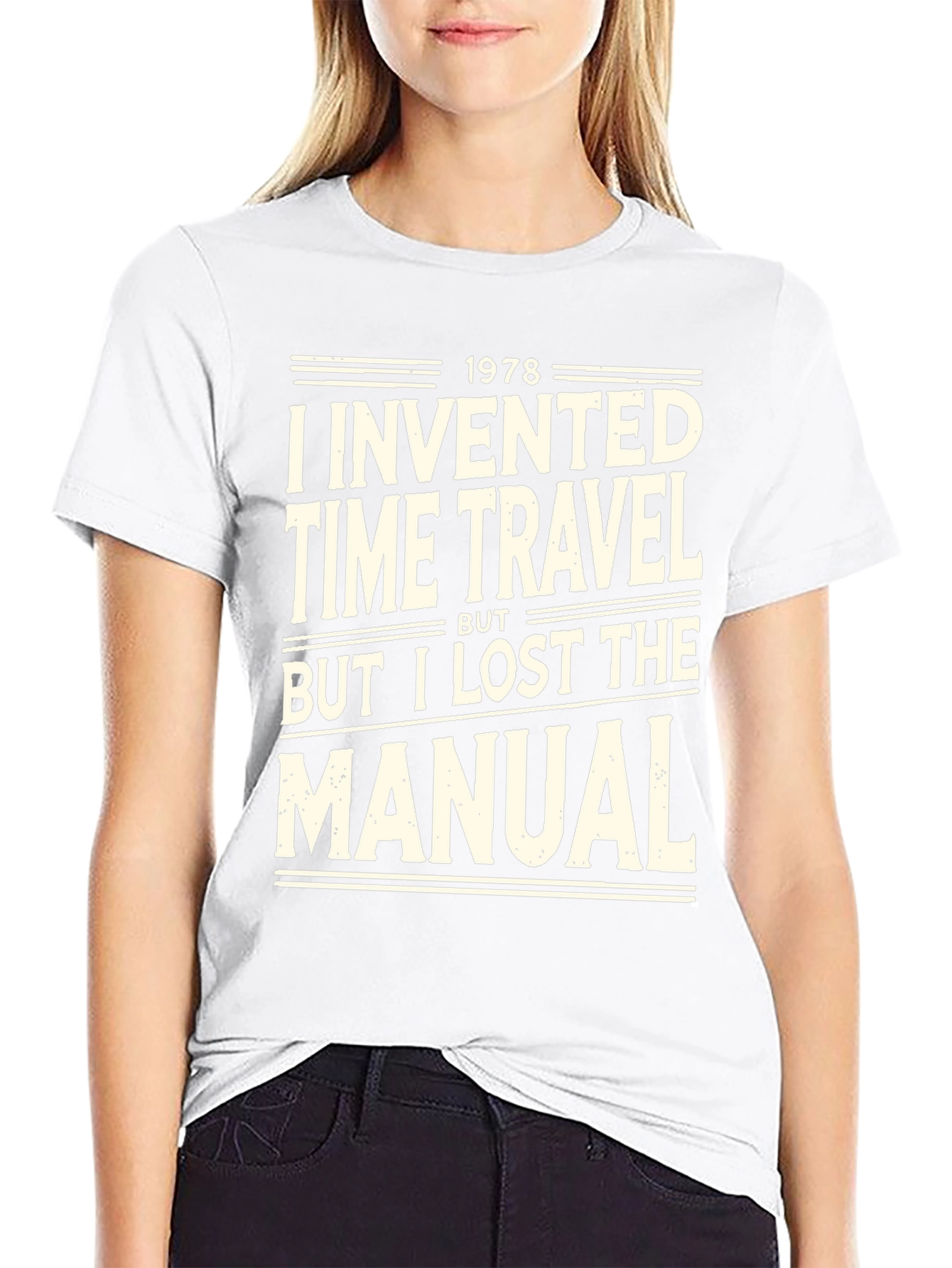 Time Travel Humor Graphic Tee - Lost Manual