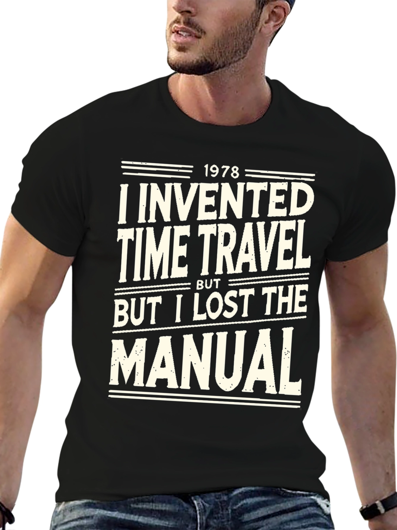 Time Travel Humor Graphic Tee - Lost Manual