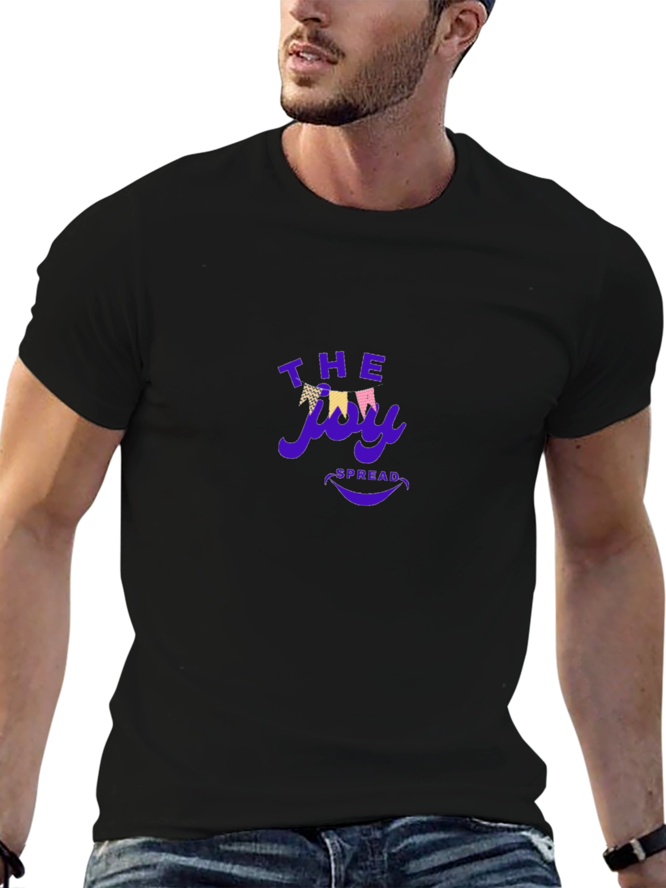 Joy Spread Tee - Black Graphic T-Shirt