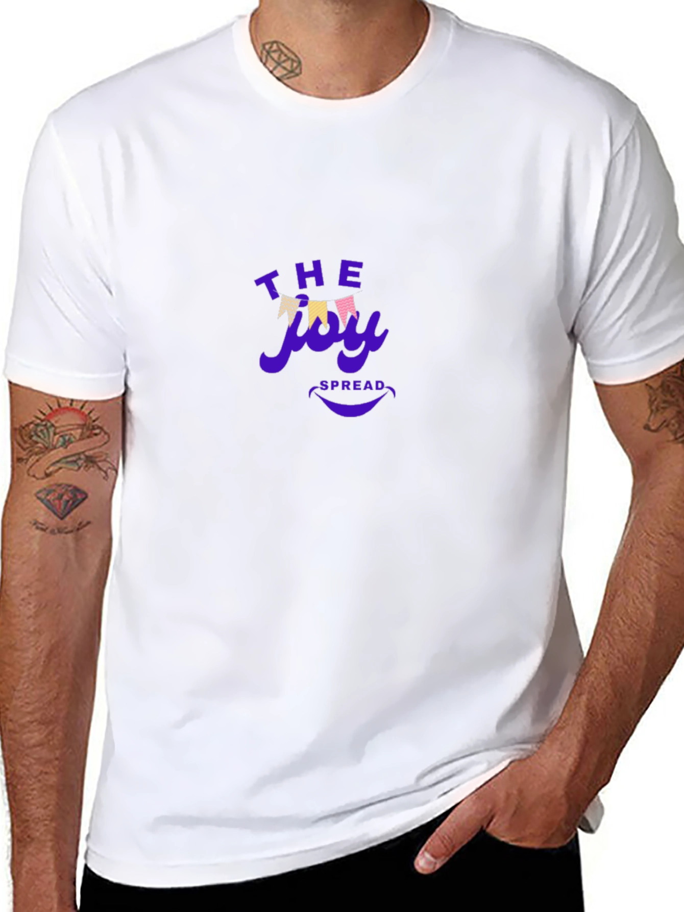 Joy Spread Tee - Black Graphic T-Shirt