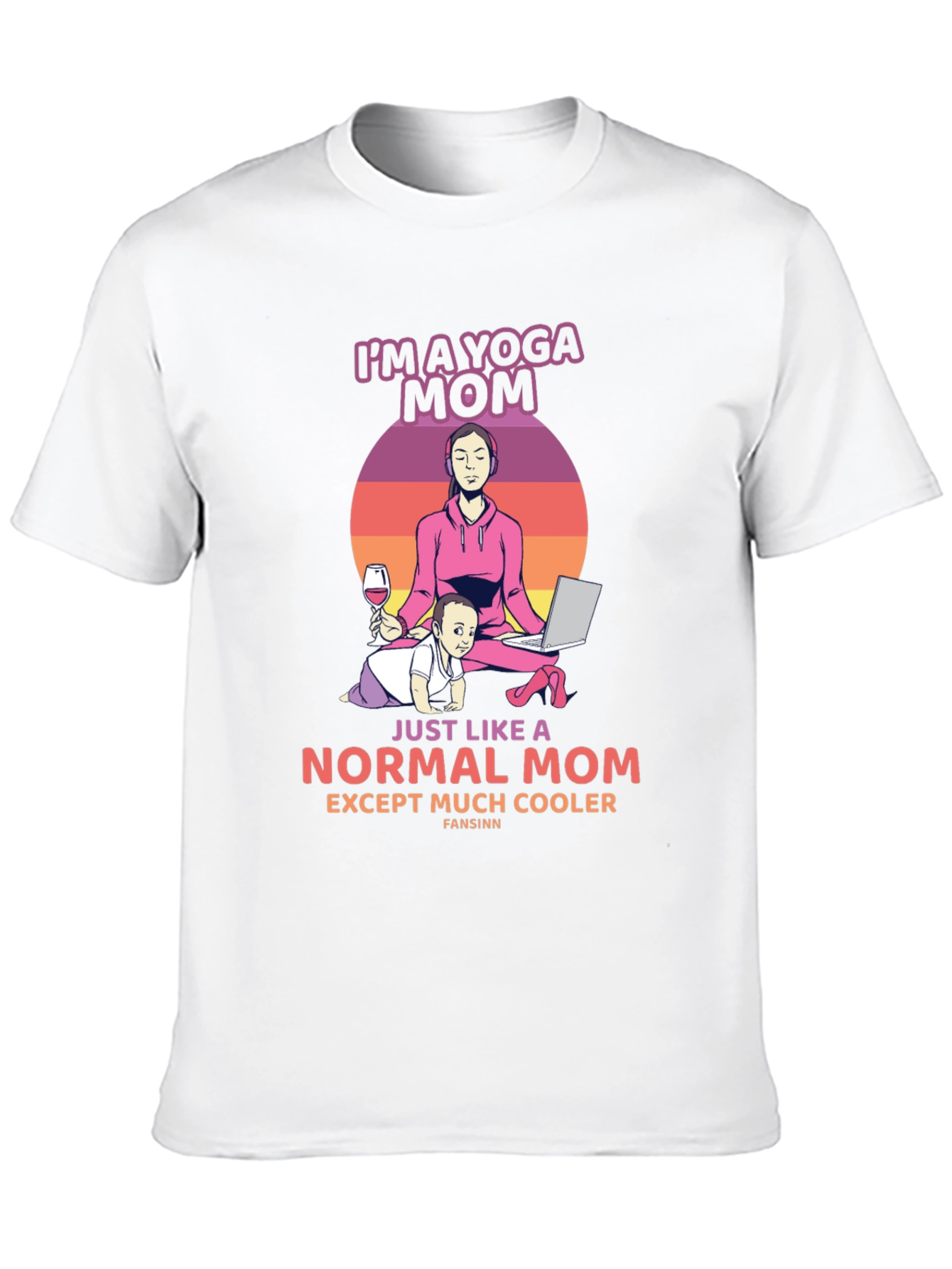 Yoga Mom Graphic Tee - Cool Parent Style