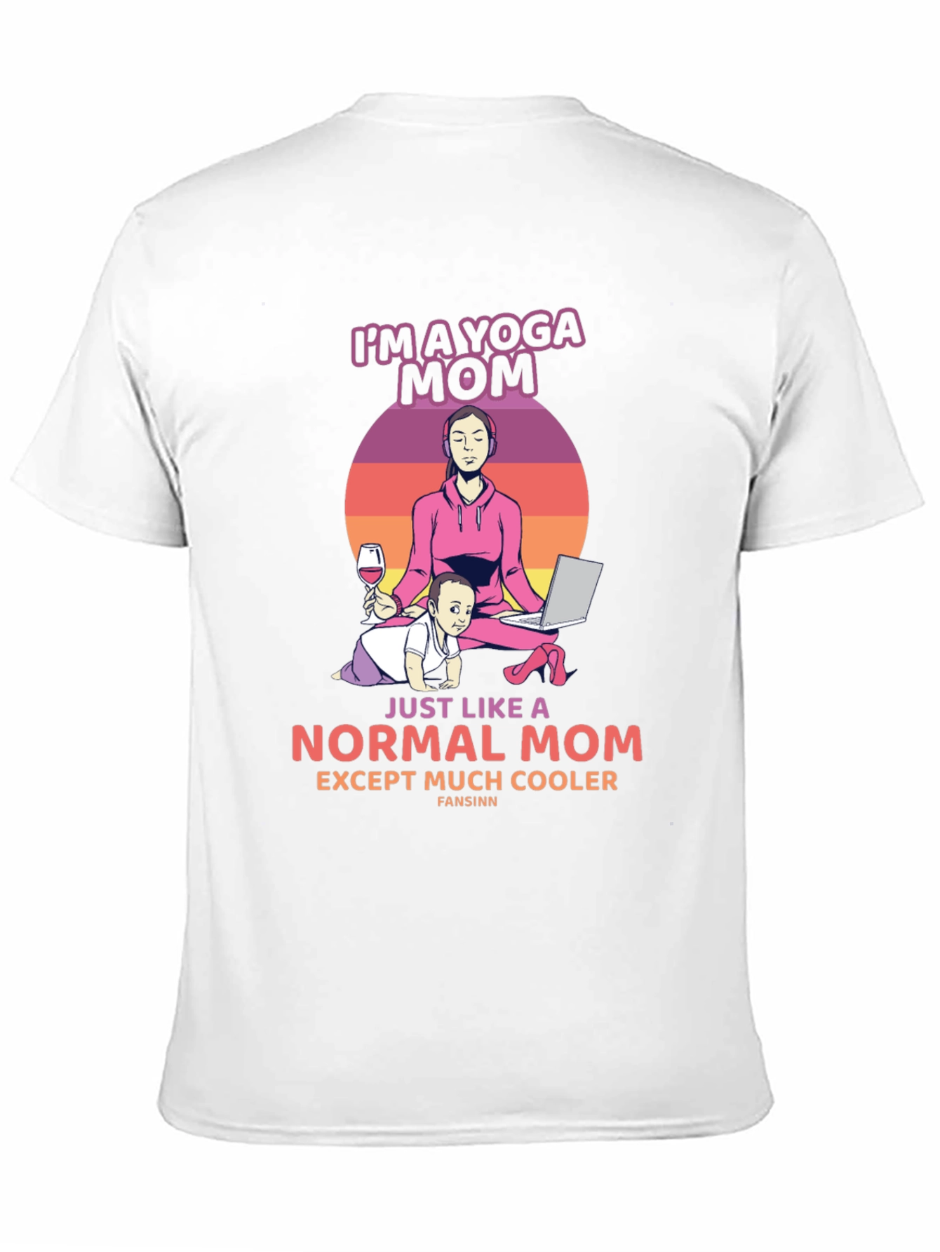 Yoga Mom Graphic Tee - Cool Parent Style