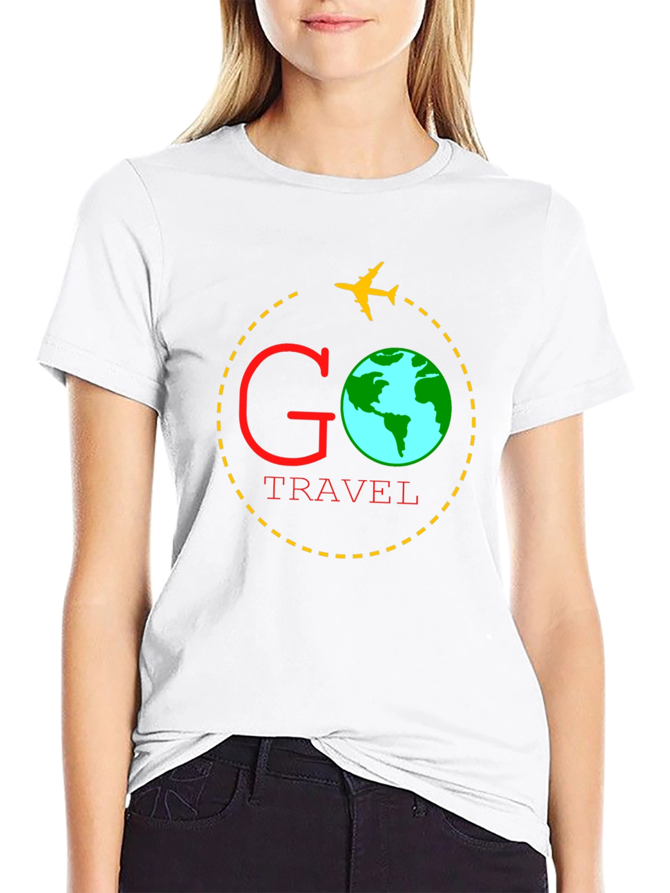 Go Travel Black T-Shirt Adventure Seeker Tee
