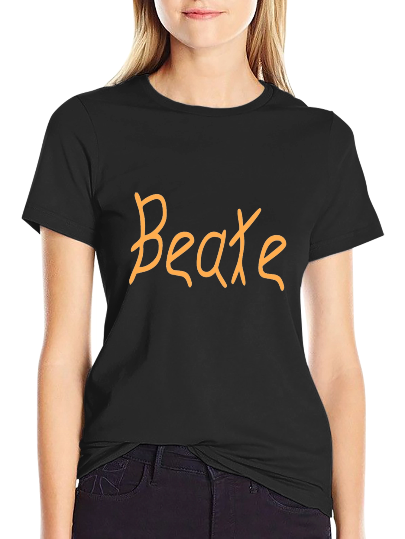 Customizable Black T-Shirt: Add Your Name!