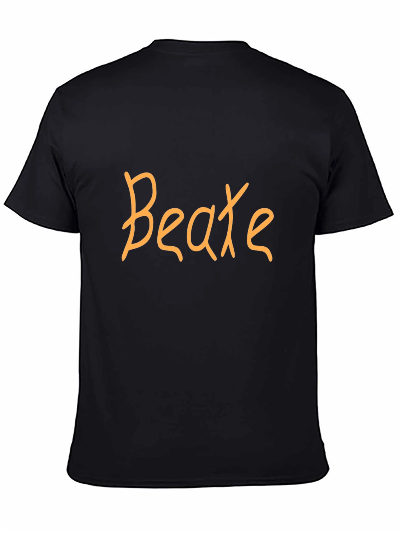 Customizable Black T-Shirt: Add Your Name!