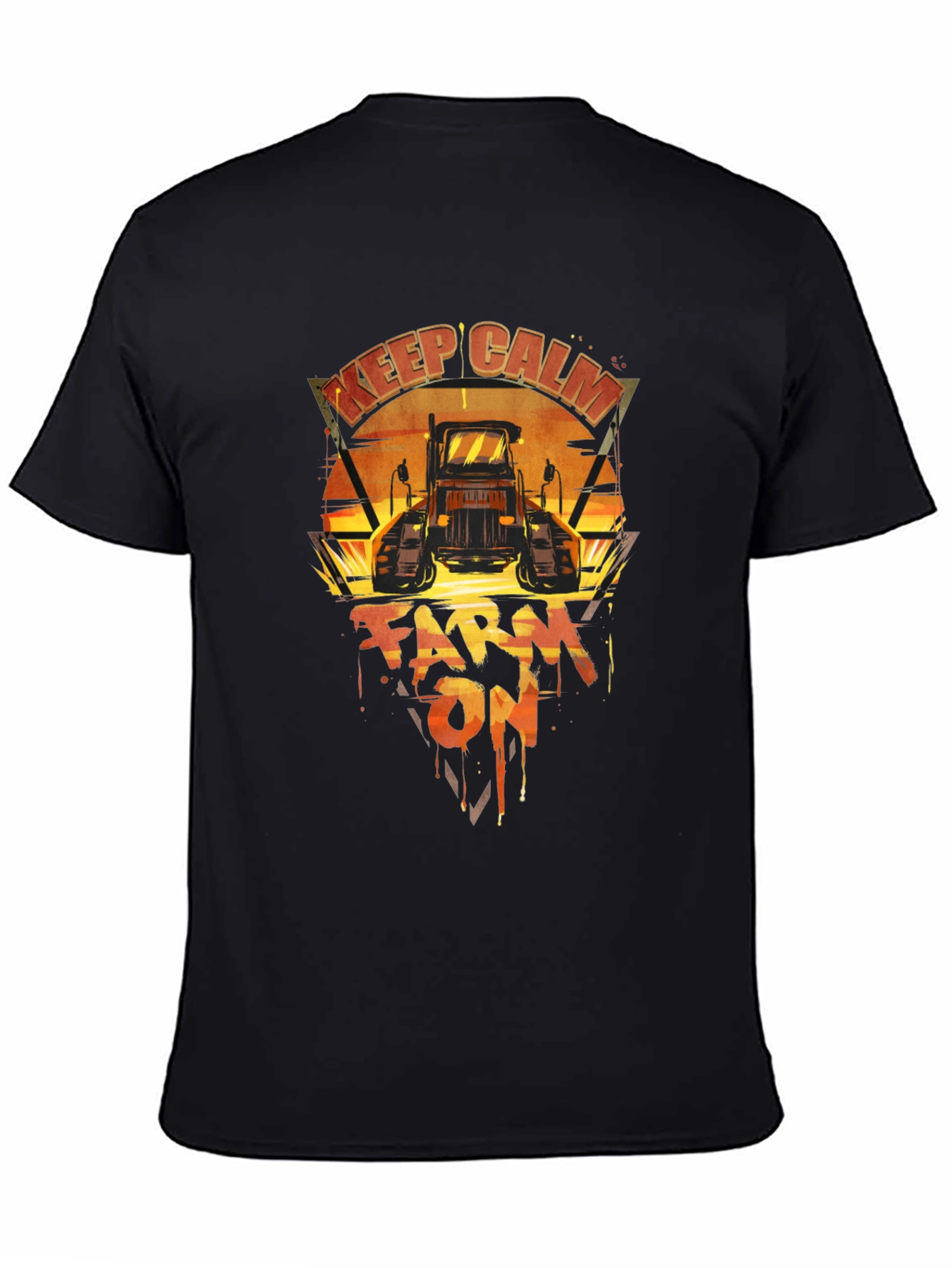 Keep Calm Farm On Tractor T-Shirt
