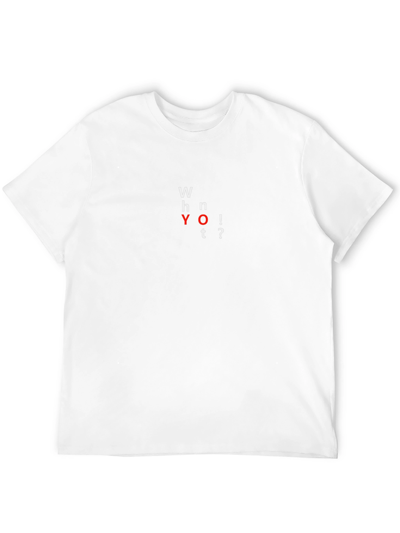 Why Not? Black Graphic Tee - Mens Casual T-Shirt