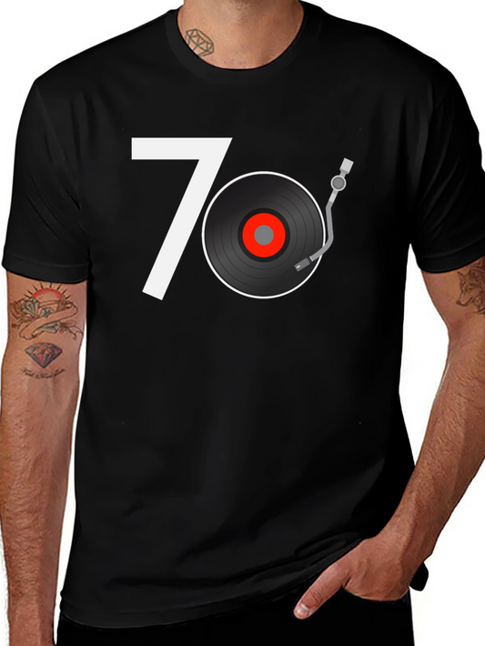 Retro 70s Music Graphic Tee - Vintage Style