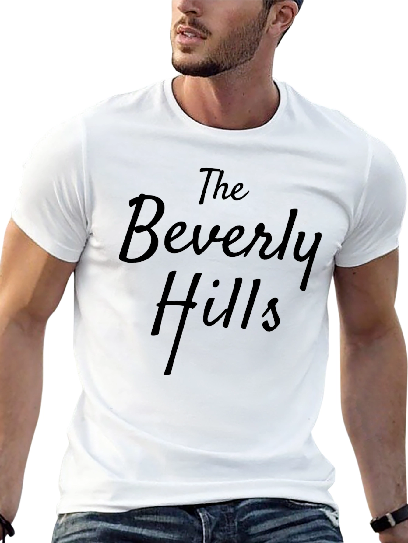 Beverly Hills Black Graphic T-Shirt