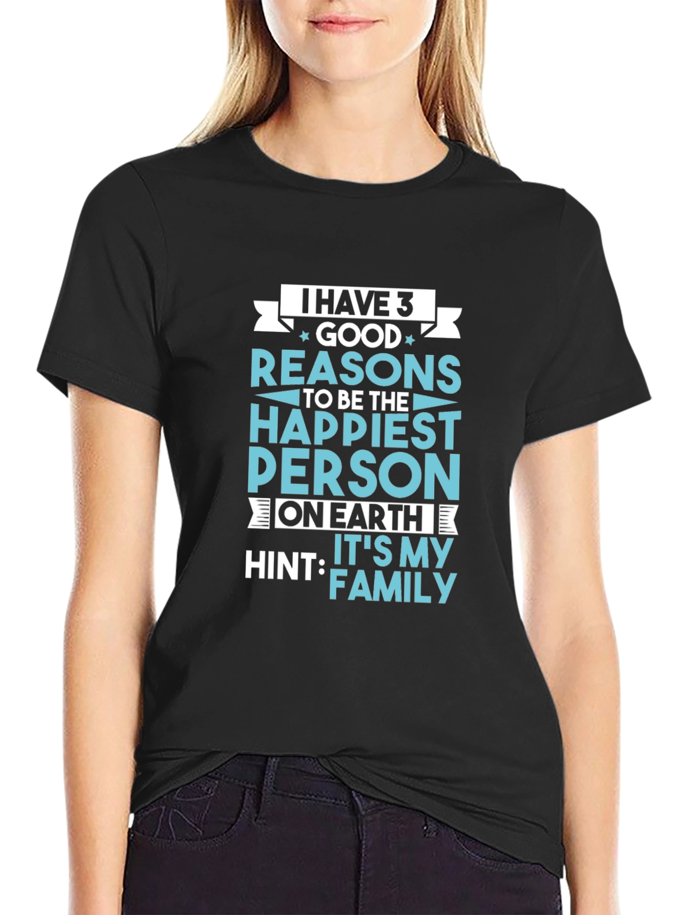 Family Pride T-Shirt: 3 Good Reasons to be Happy