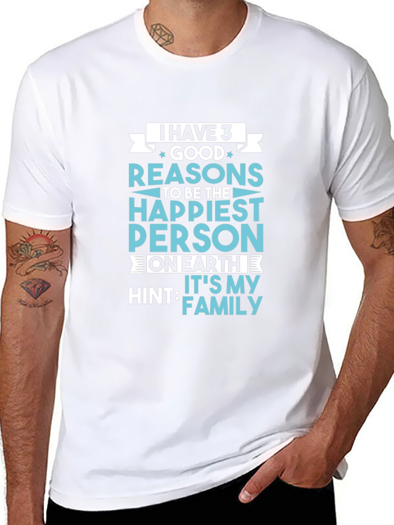 Family Pride T-Shirt: 3 Good Reasons to be Happy