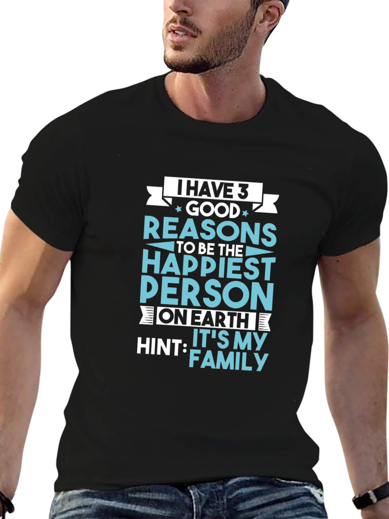 Family Pride T-Shirt: 3 Good Reasons to be Happy