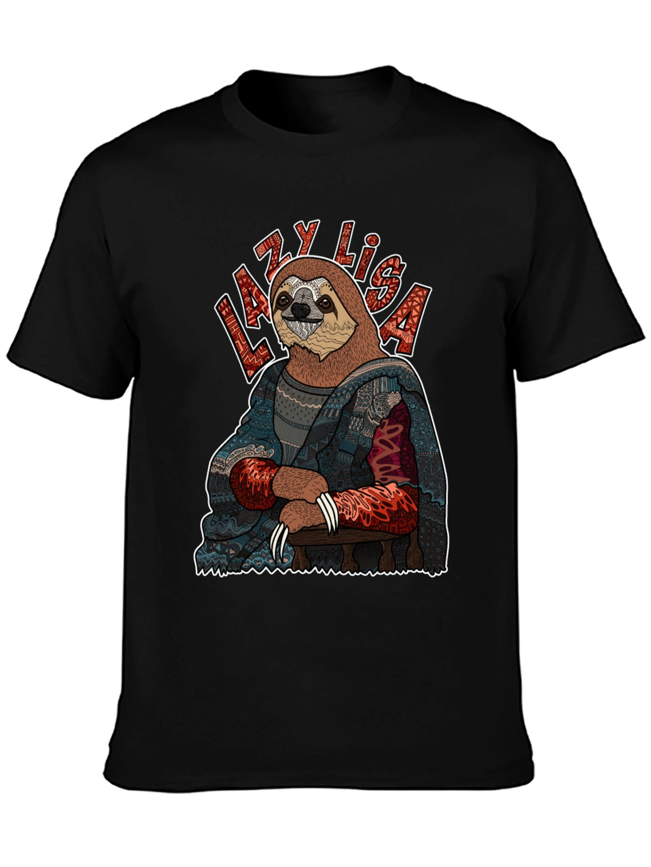 Lazy Lisa Sloth Graphic Tee