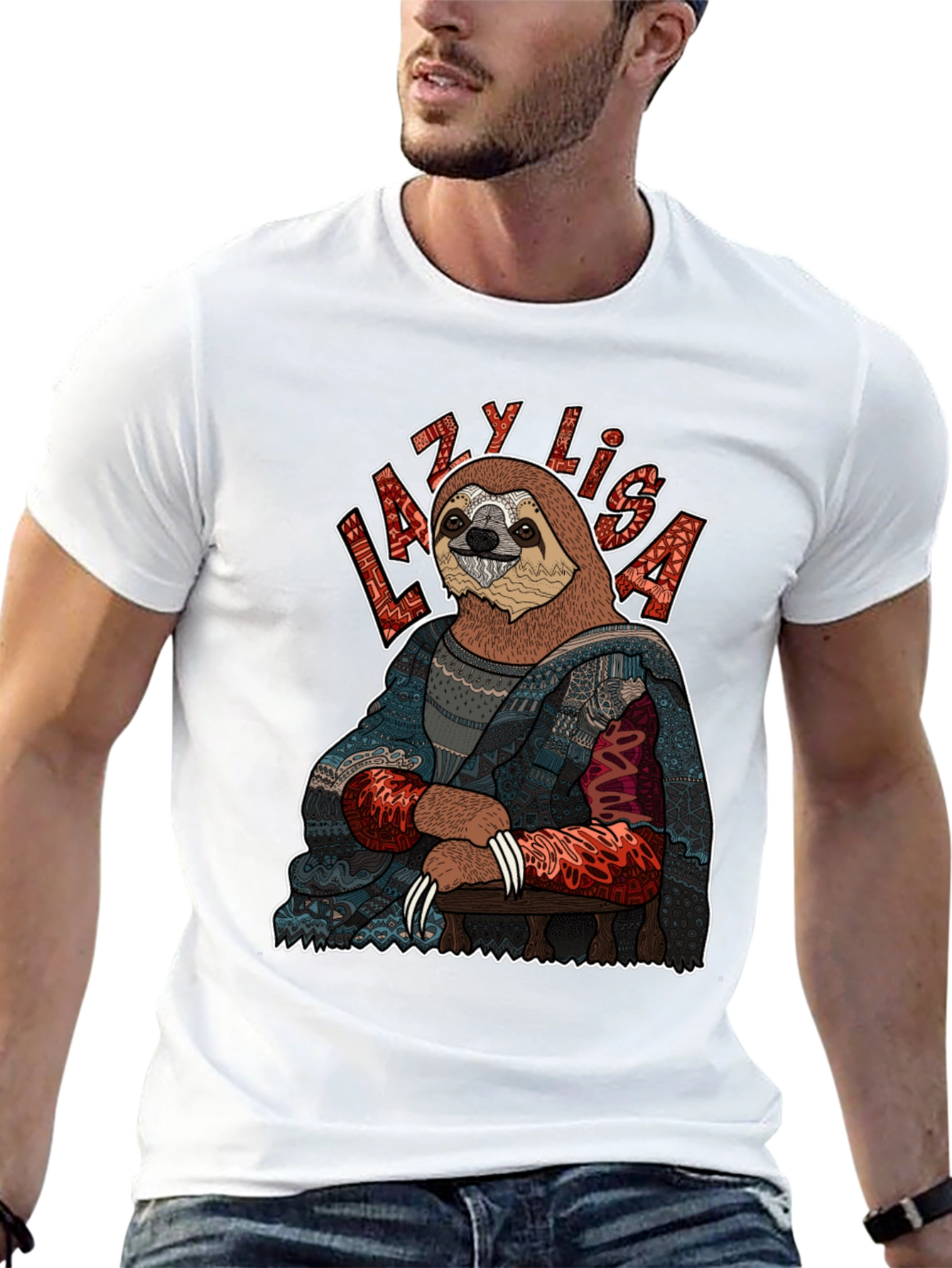 Lazy Lisa Sloth Graphic Tee