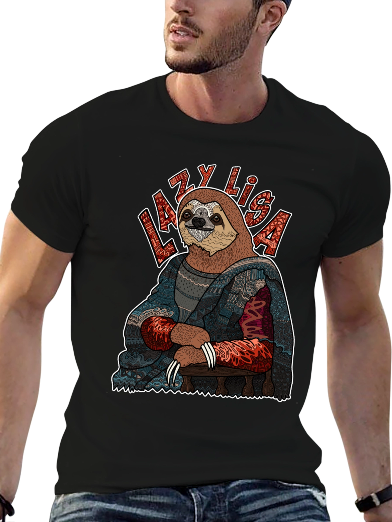 Lazy Lisa Sloth Graphic Tee