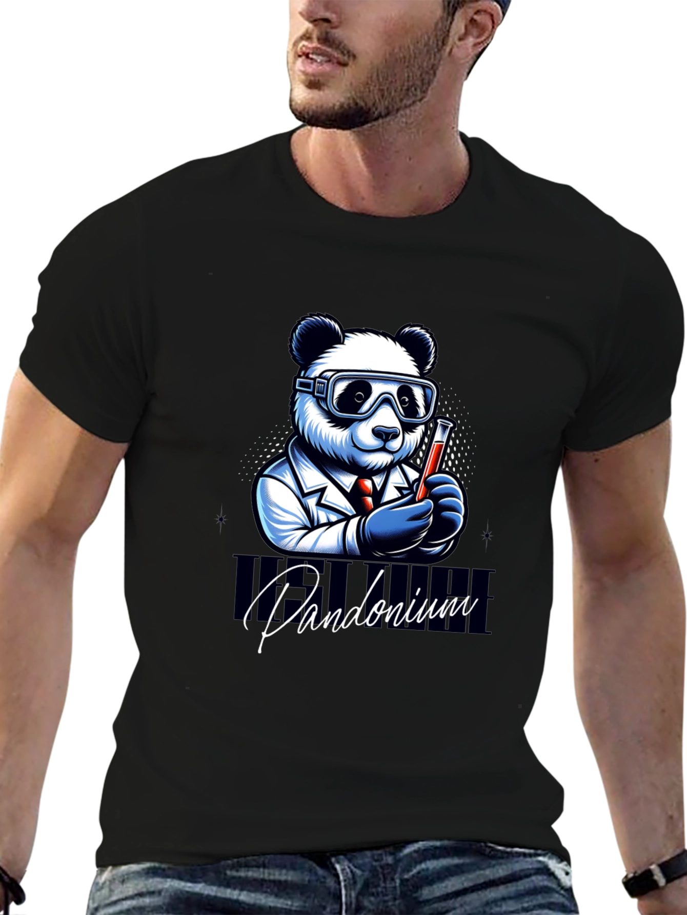 Pandamonium Science T-Shirt - Lab Panda