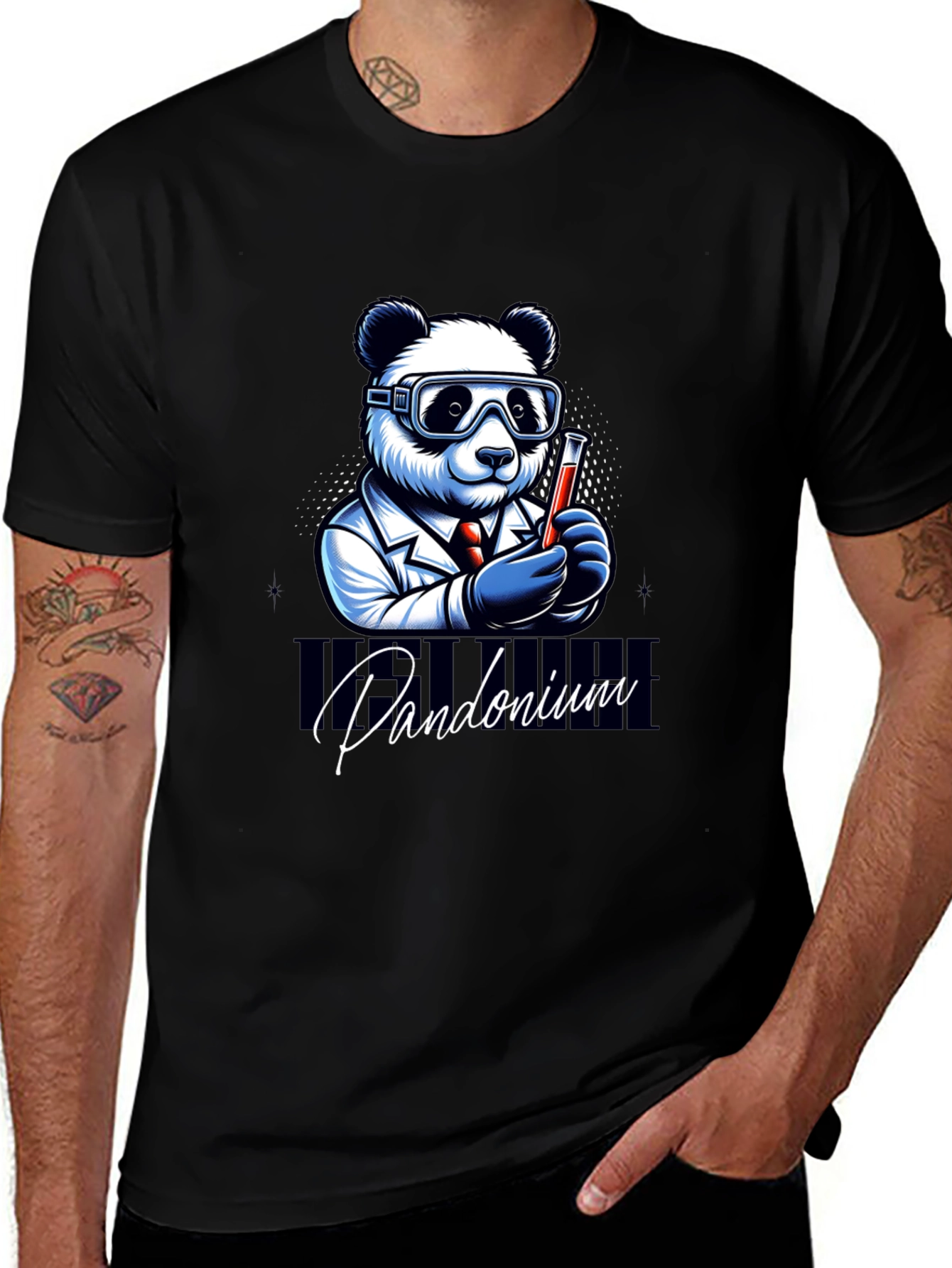 Pandamonium Science T-Shirt - Lab Panda