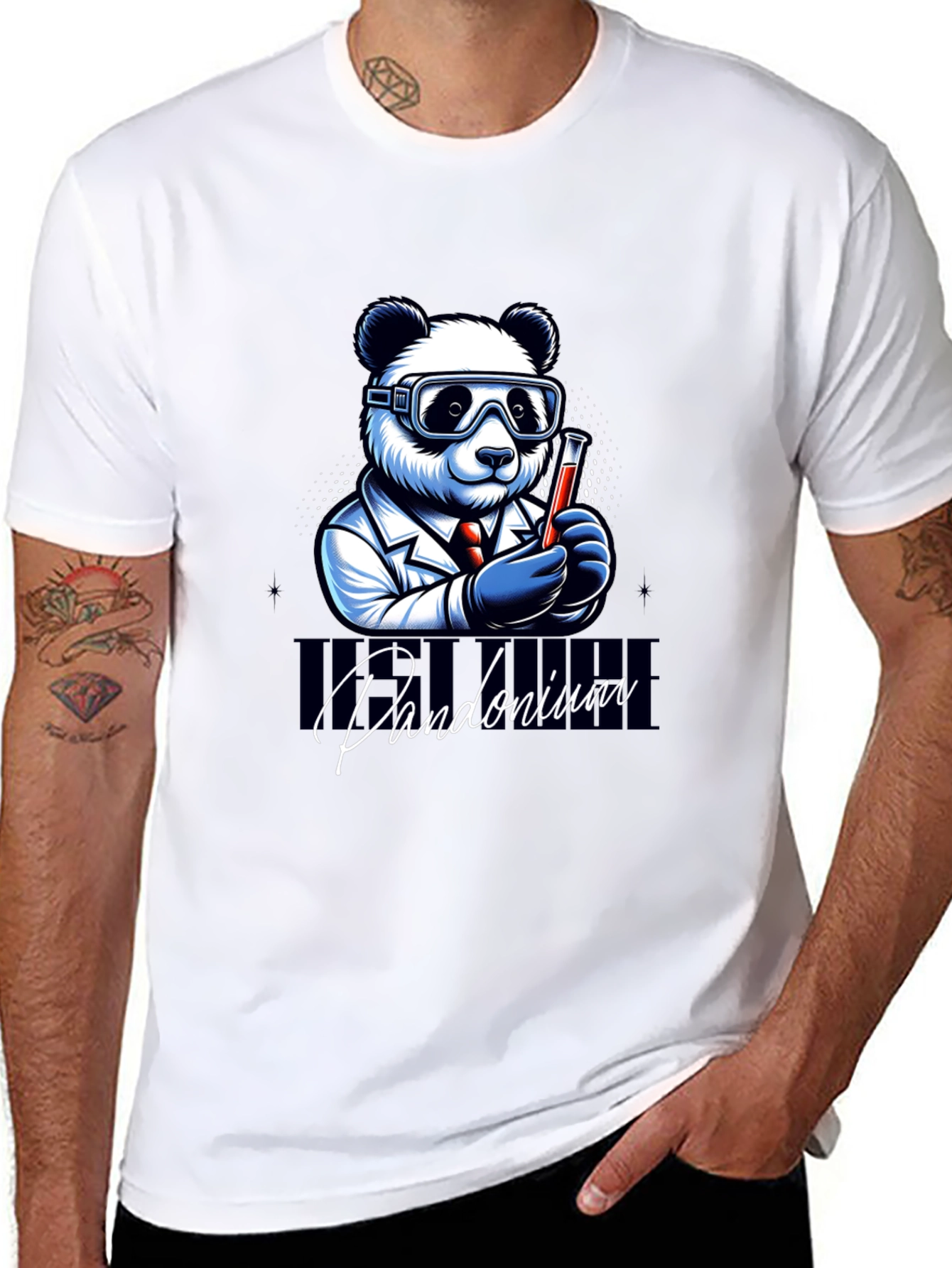 Pandamonium Science T-Shirt - Lab Panda