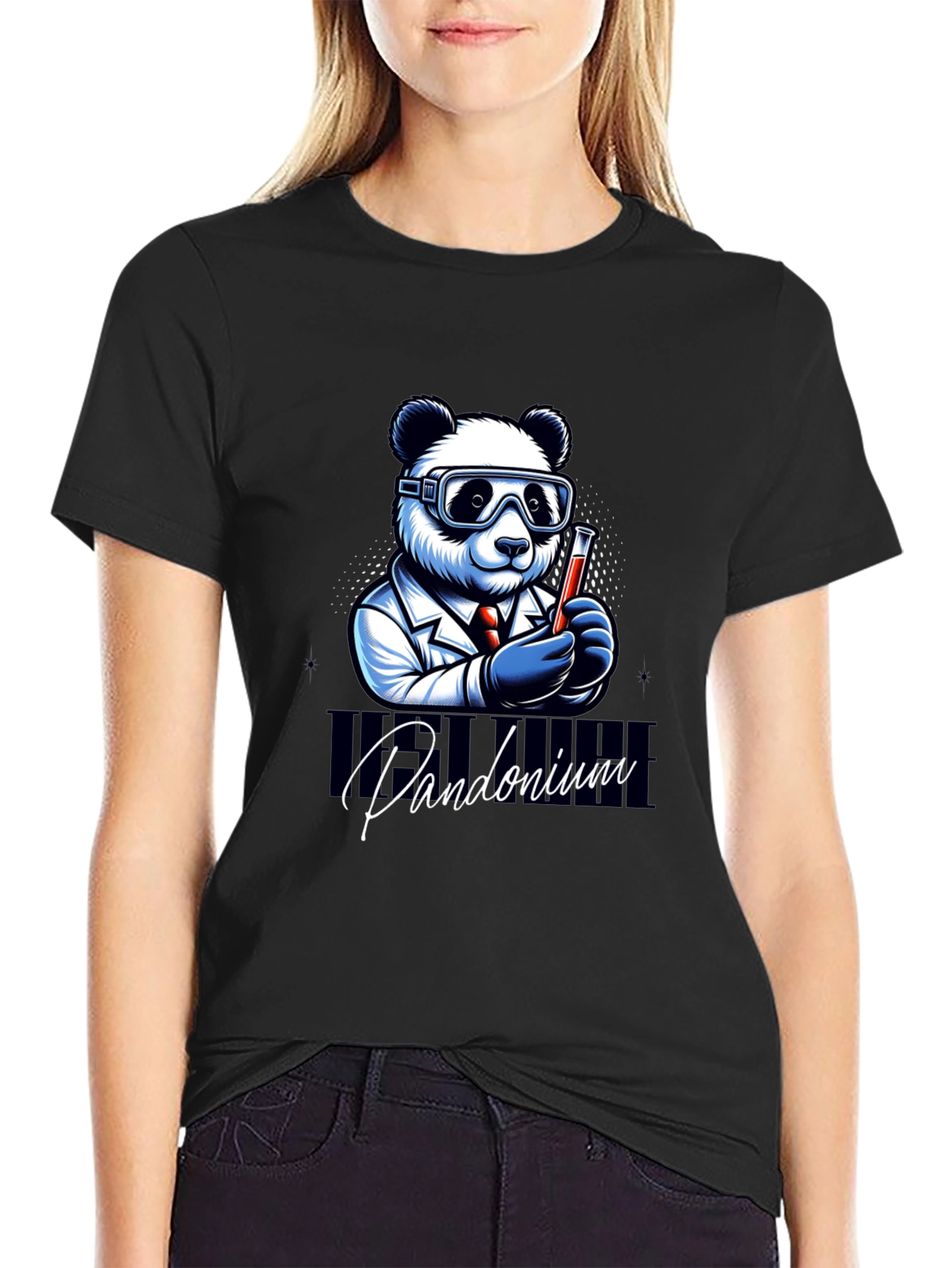 Pandamonium Science T-Shirt - Lab Panda