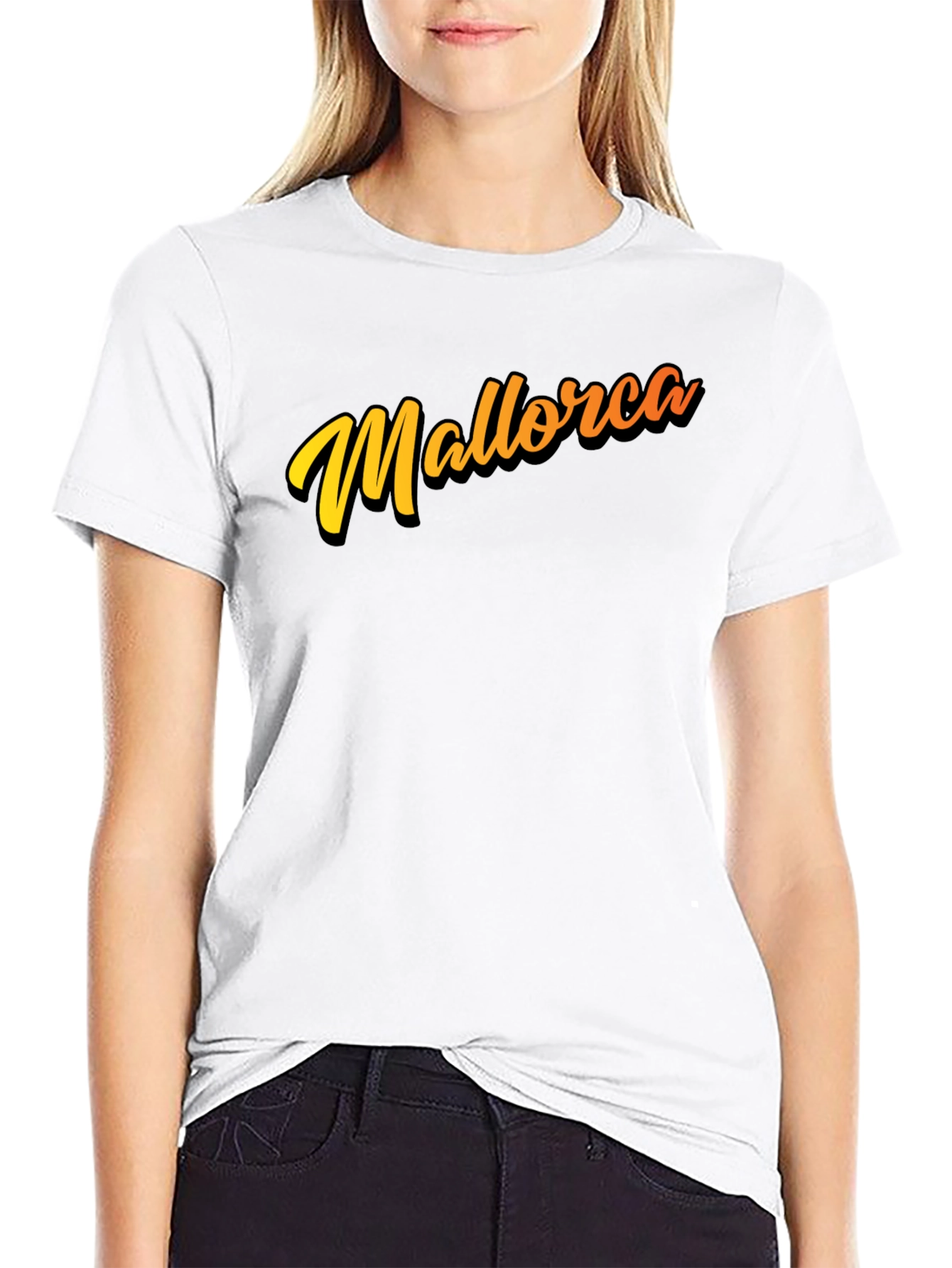 Mallorca Graphic Tee - Stylish Black T-Shirt