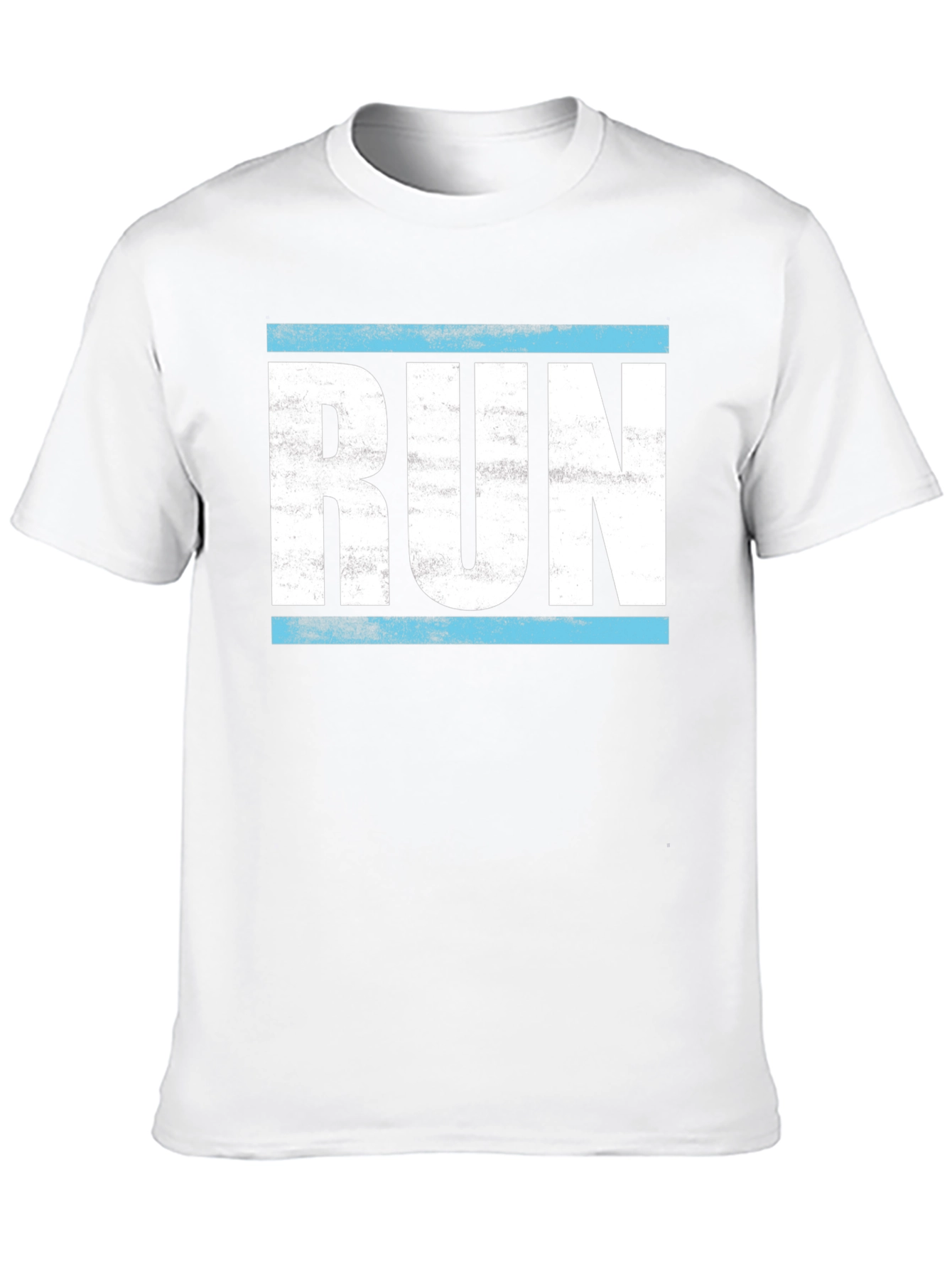 Retro RUN Graphic Tee - Black
